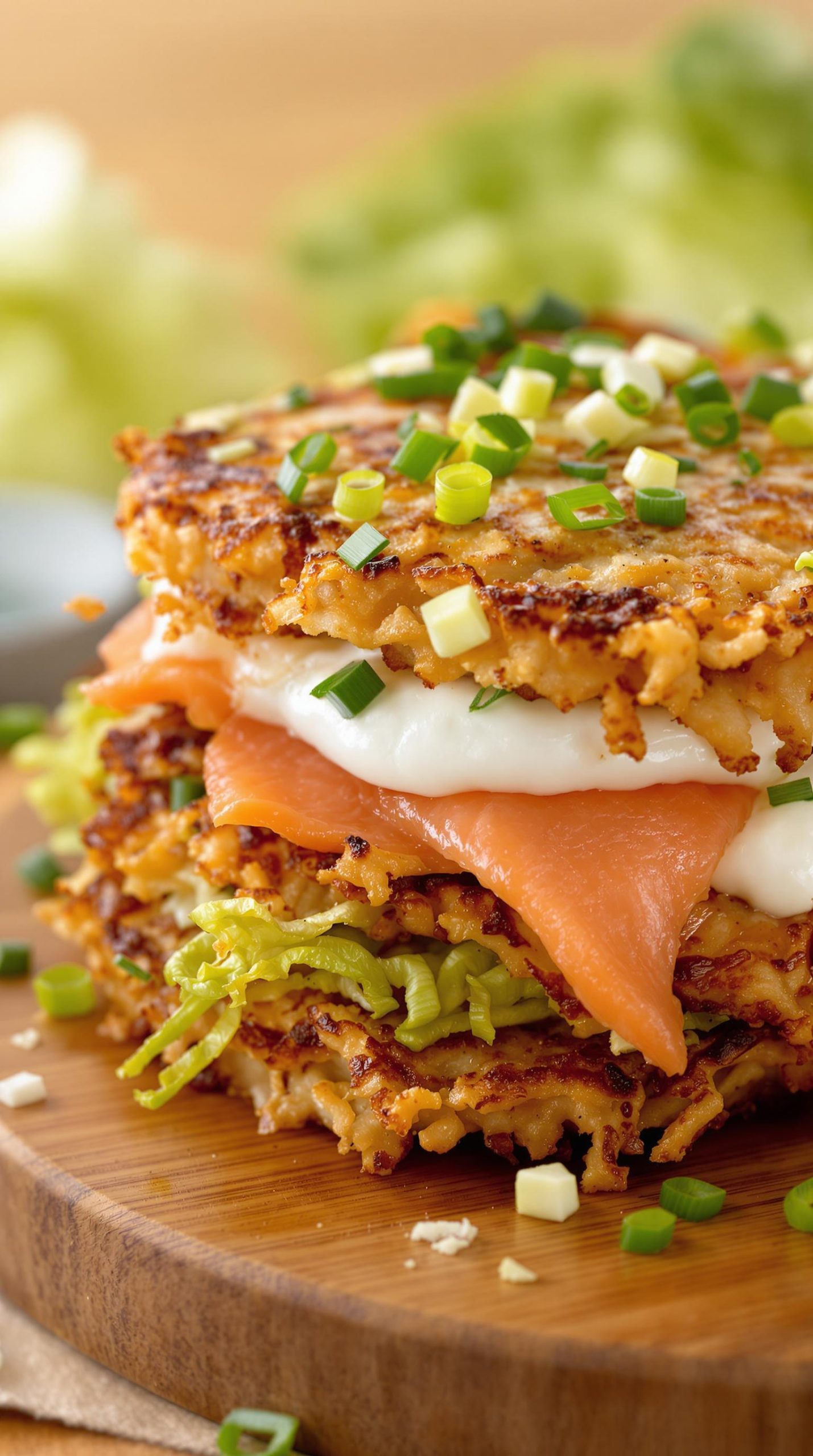crispy latkes loaded sandwich