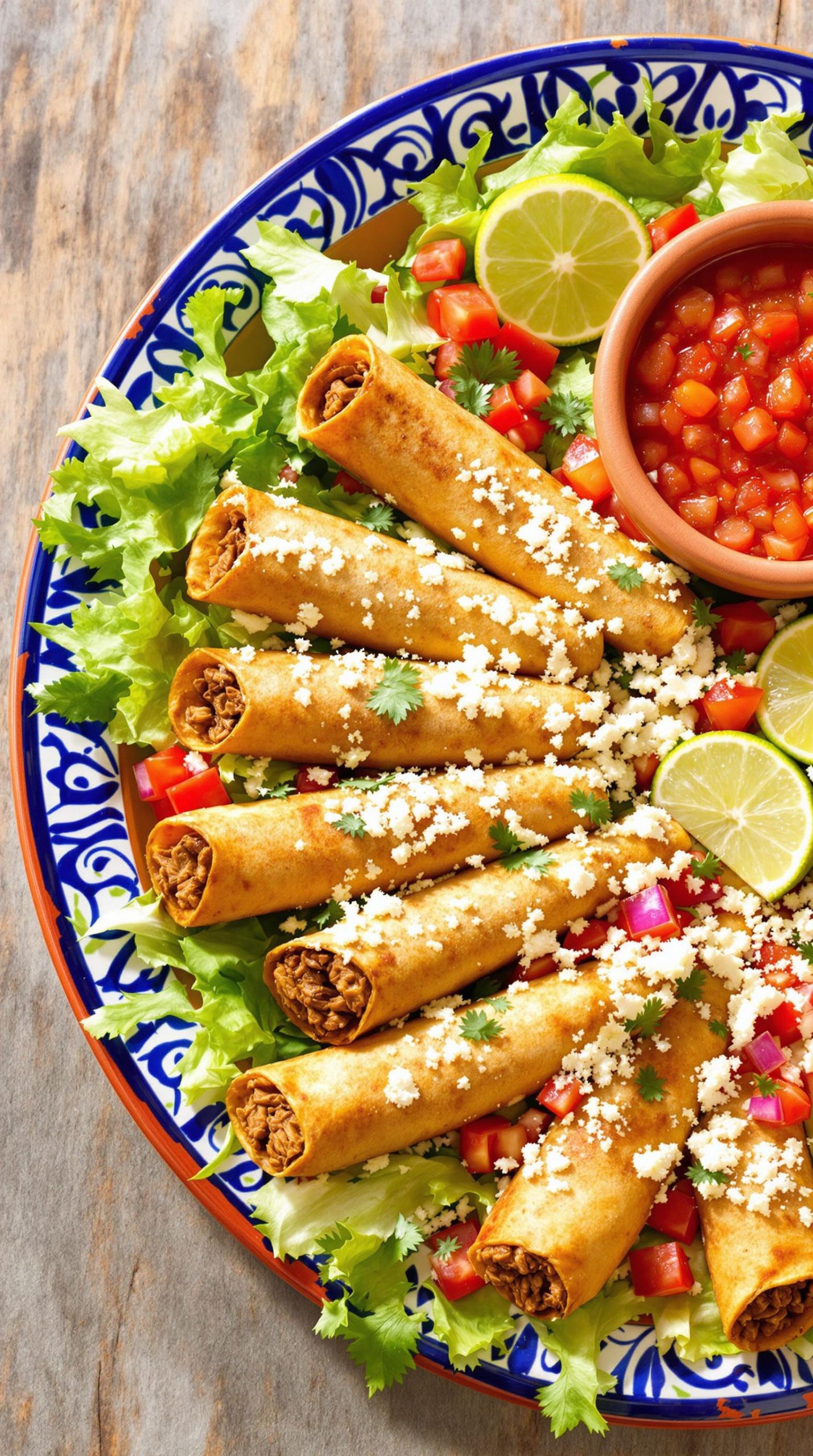 crispy mexican meat rolls