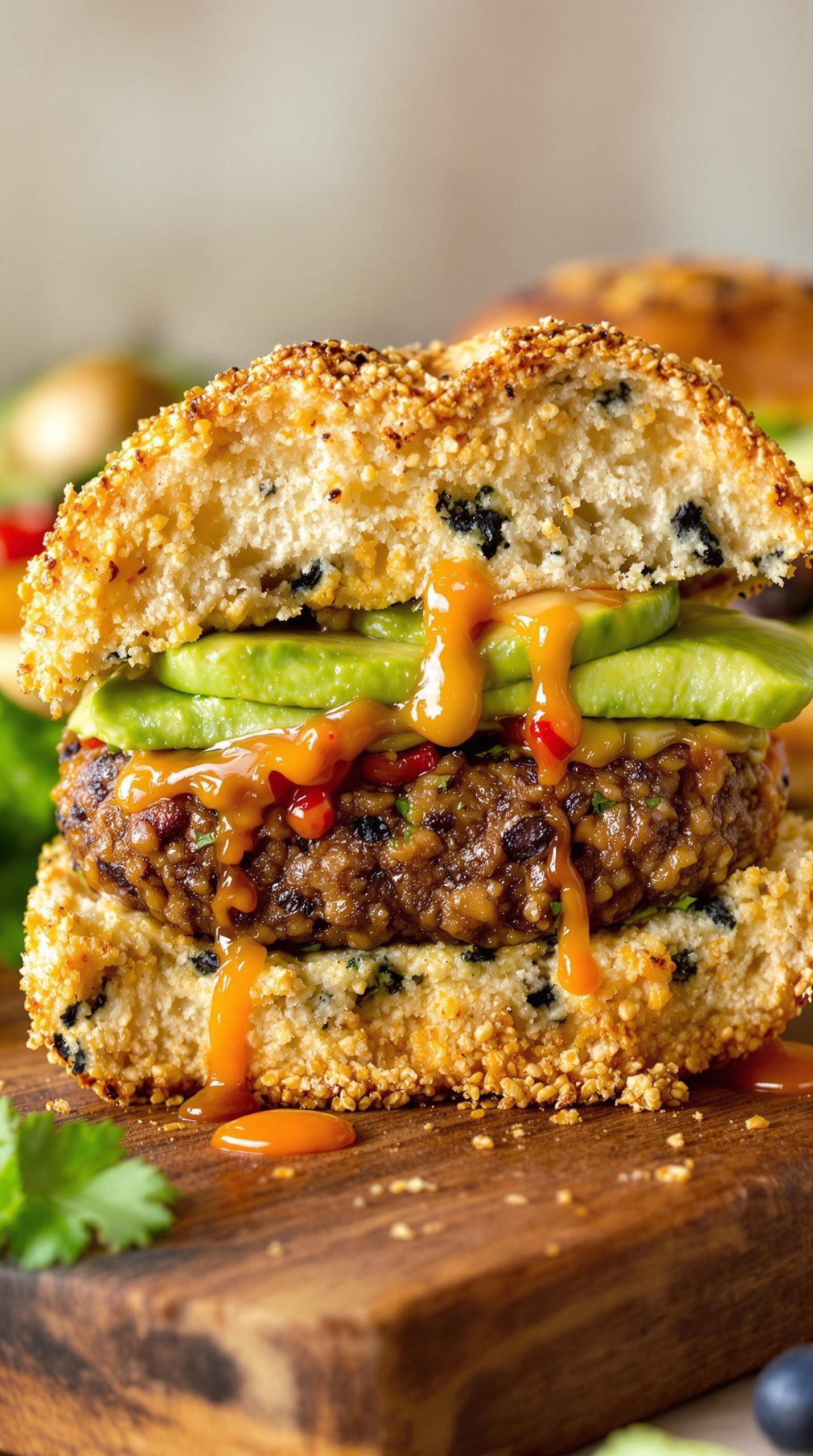 crispy panko black bean burgers
