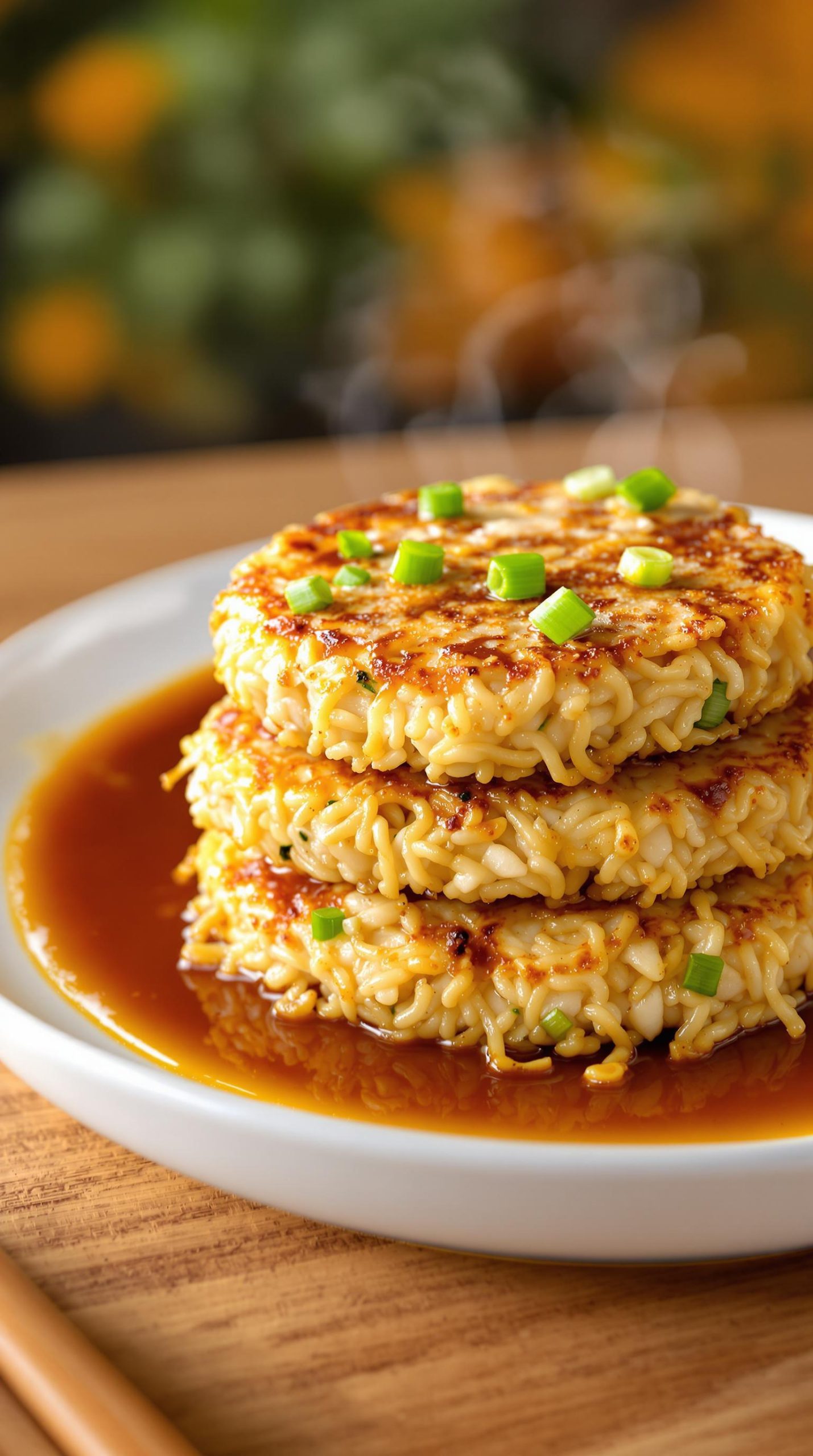 crispy ramen egg patties