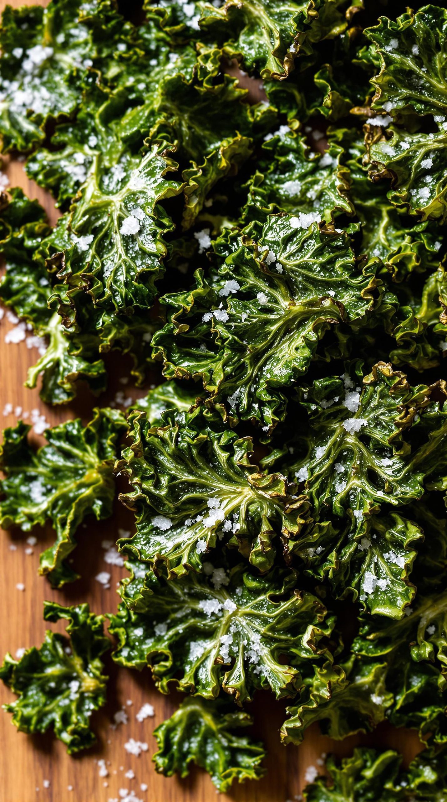 crispy seasoned kale chips