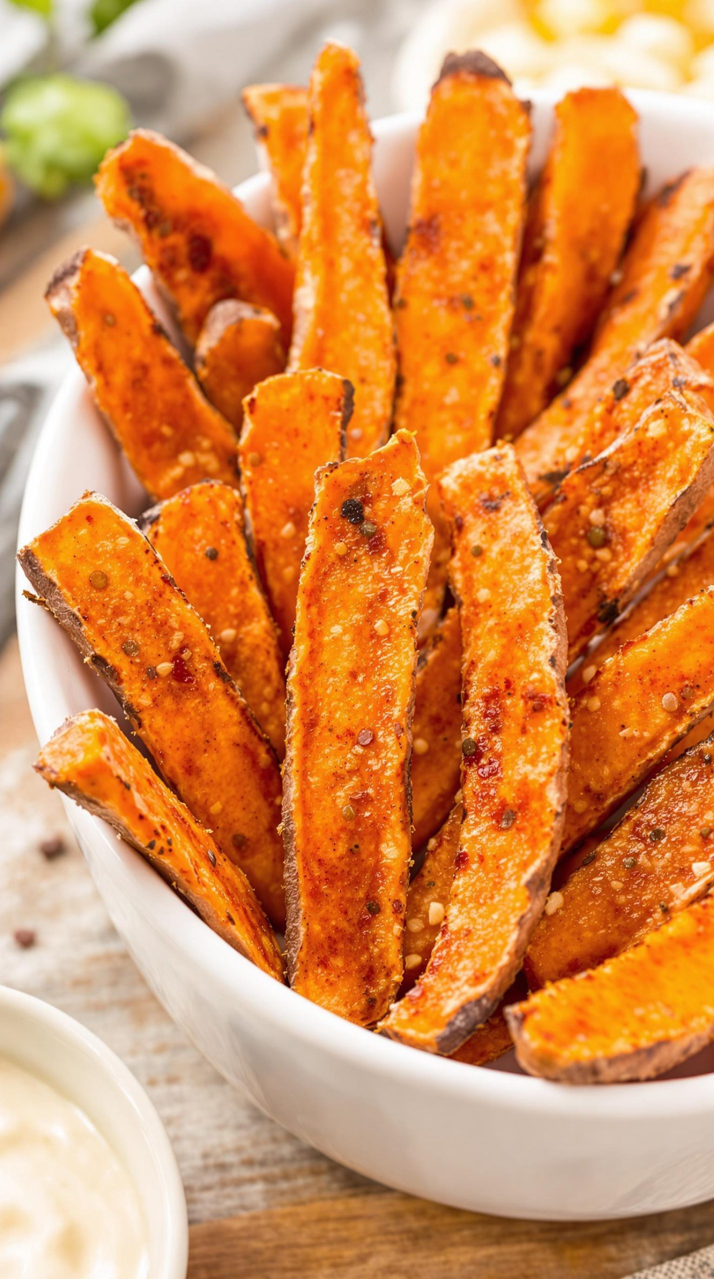 crispy taco spiced sweet potatoes