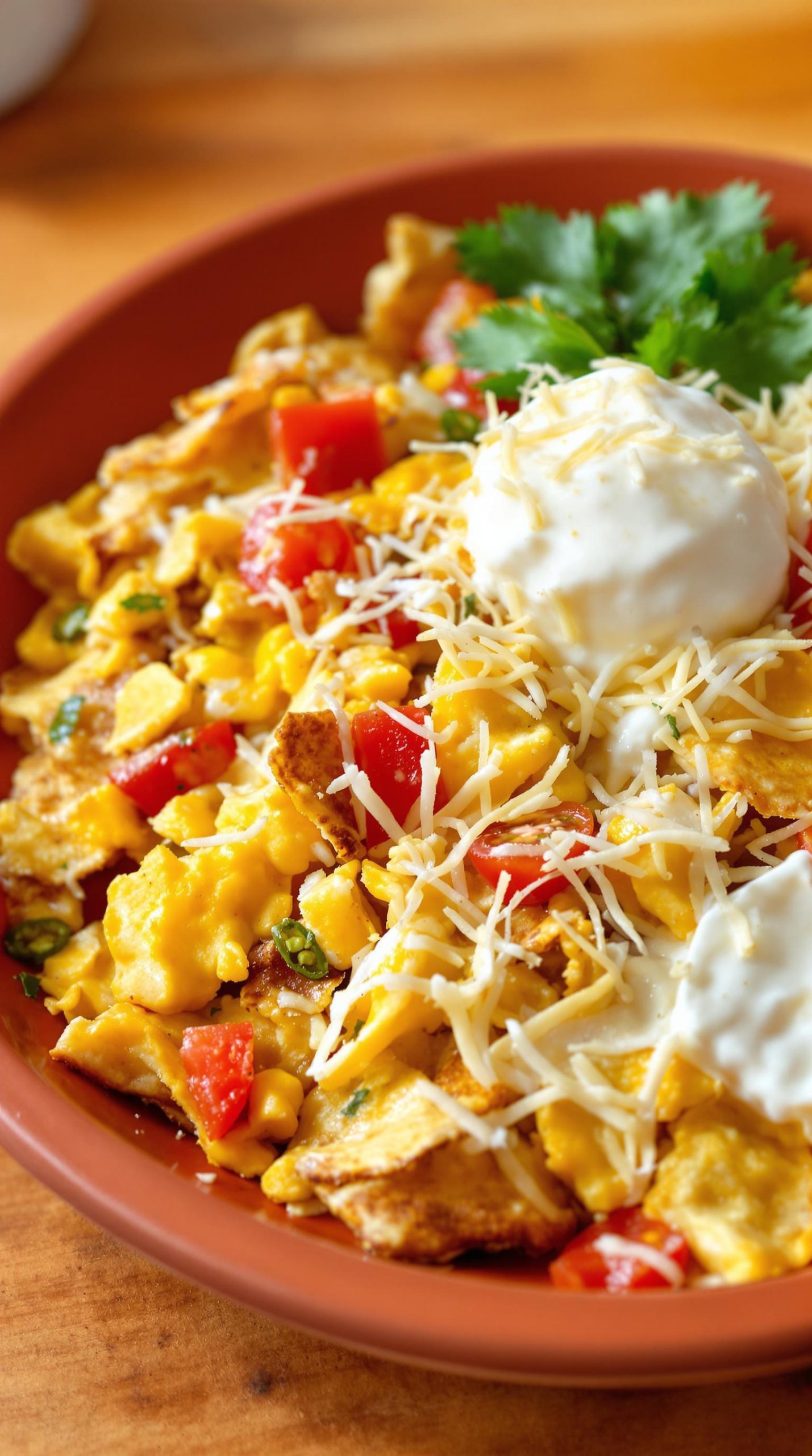 crispy tortillas with eggs