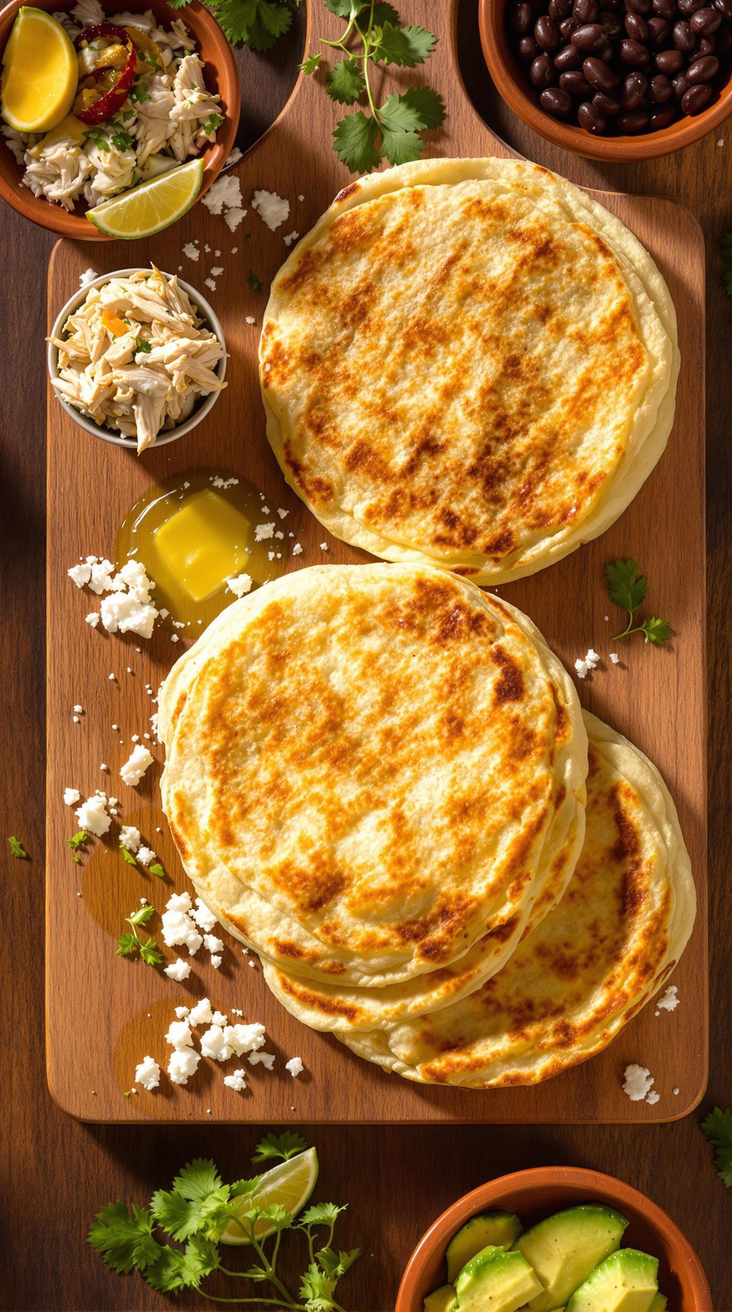 crispy venezuelan corn cakes