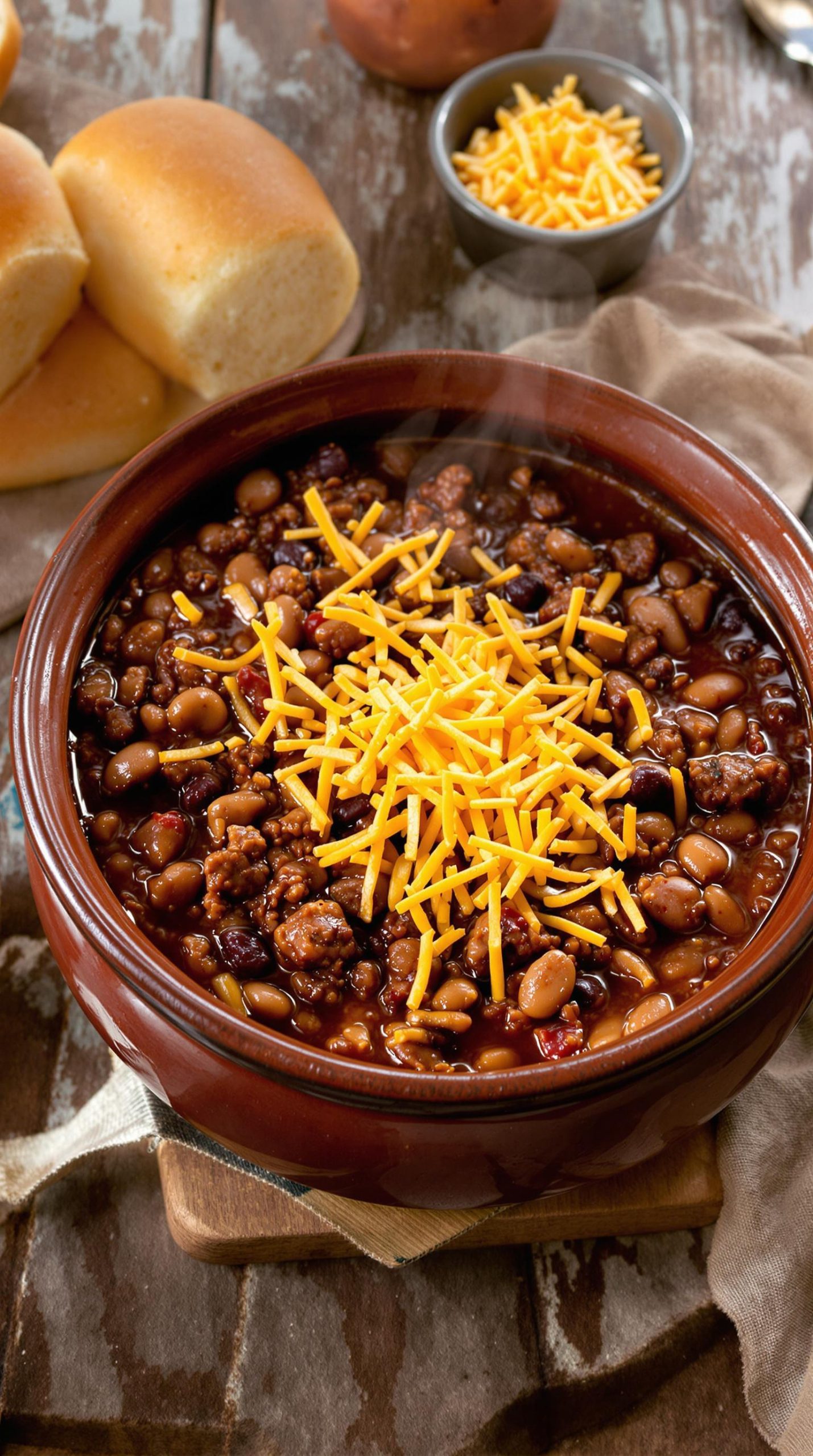 delicious slow cooked chili