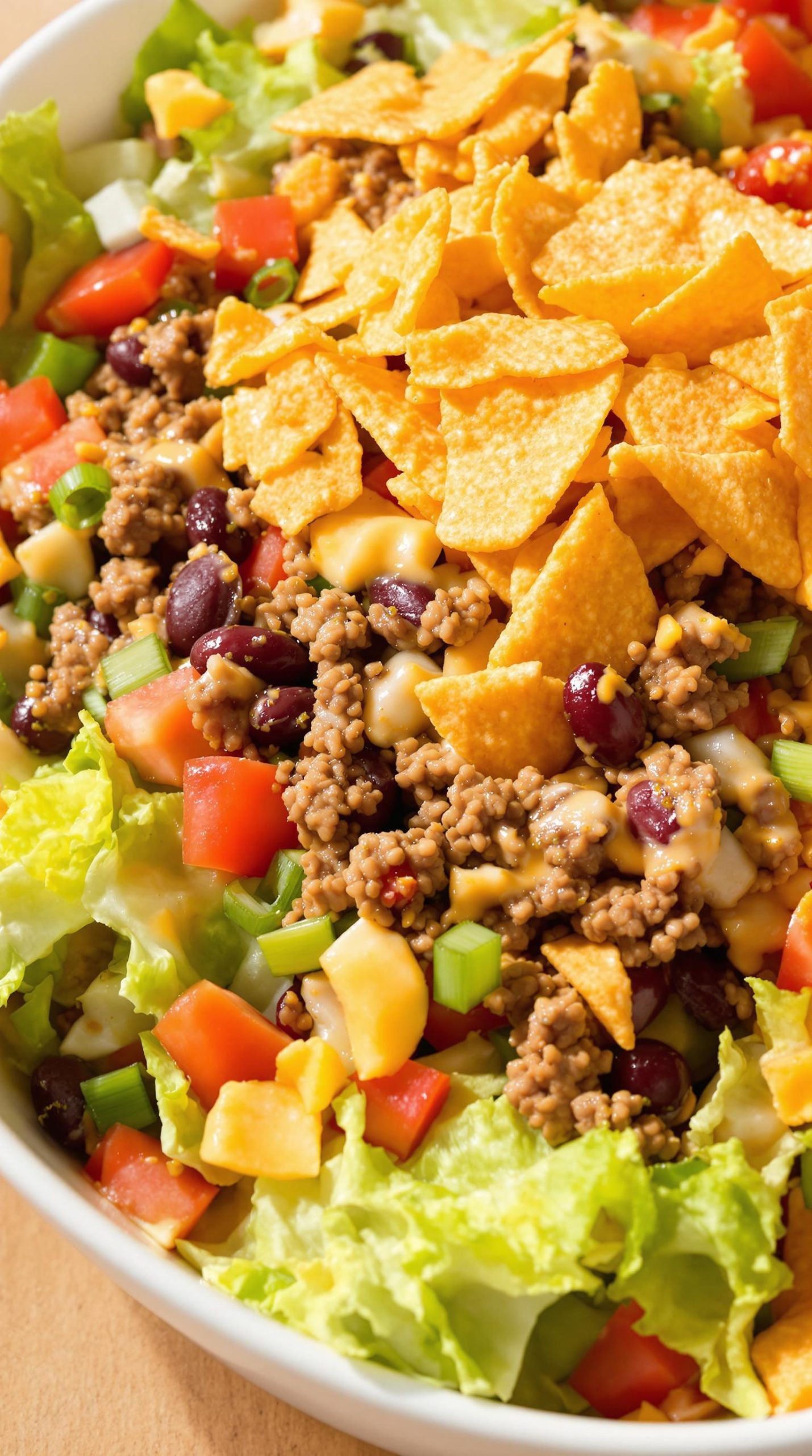 easy layered taco salad