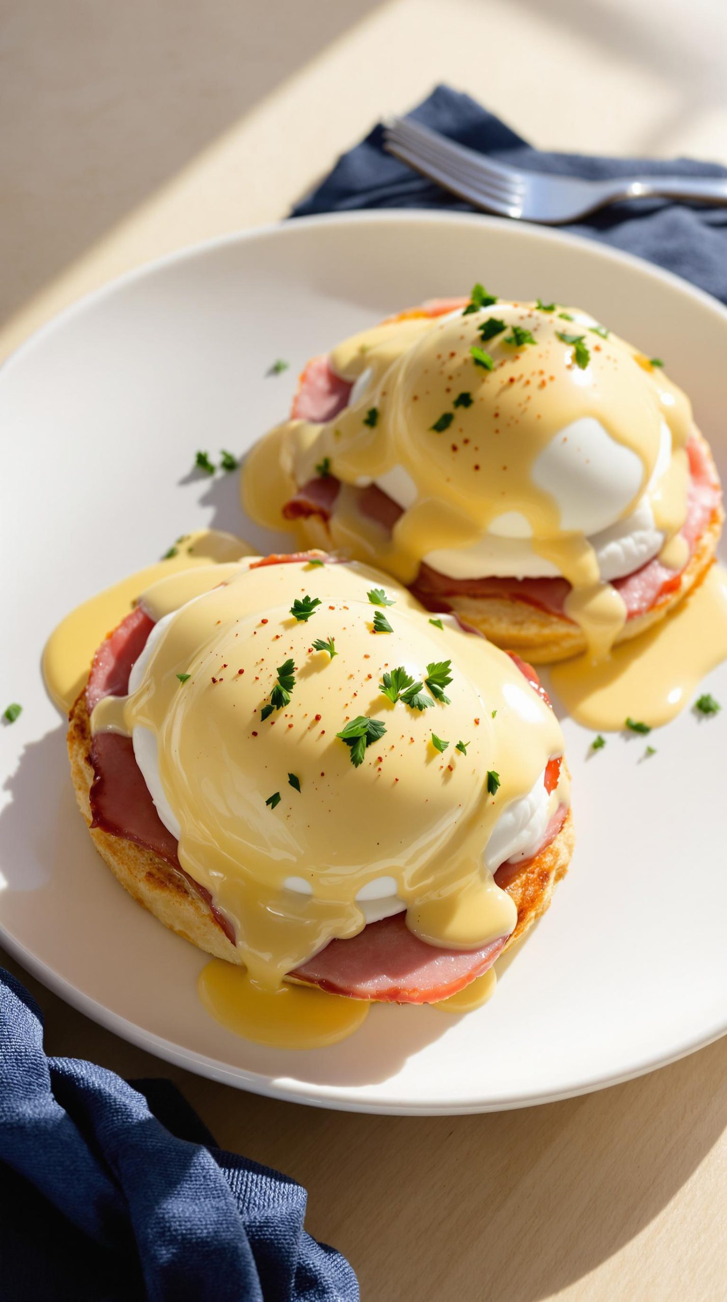 eggs benedict with hollandaise