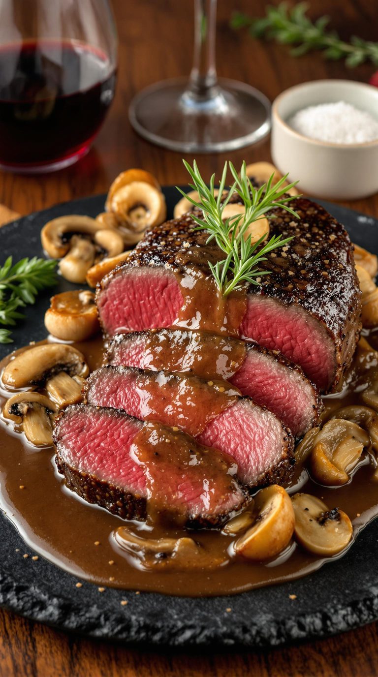 filet mignon with mushroom sauce