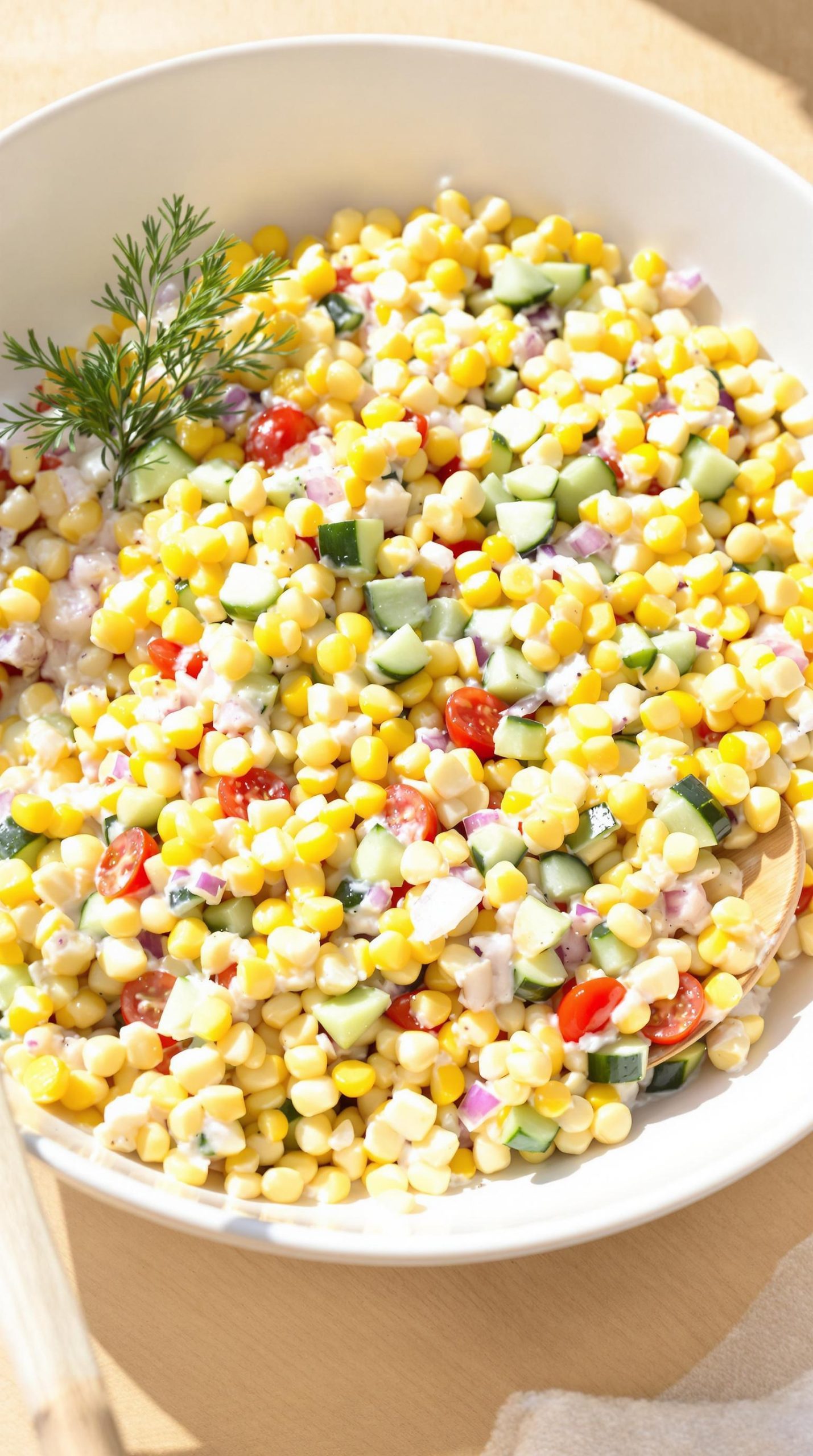 fresh garden corn salad