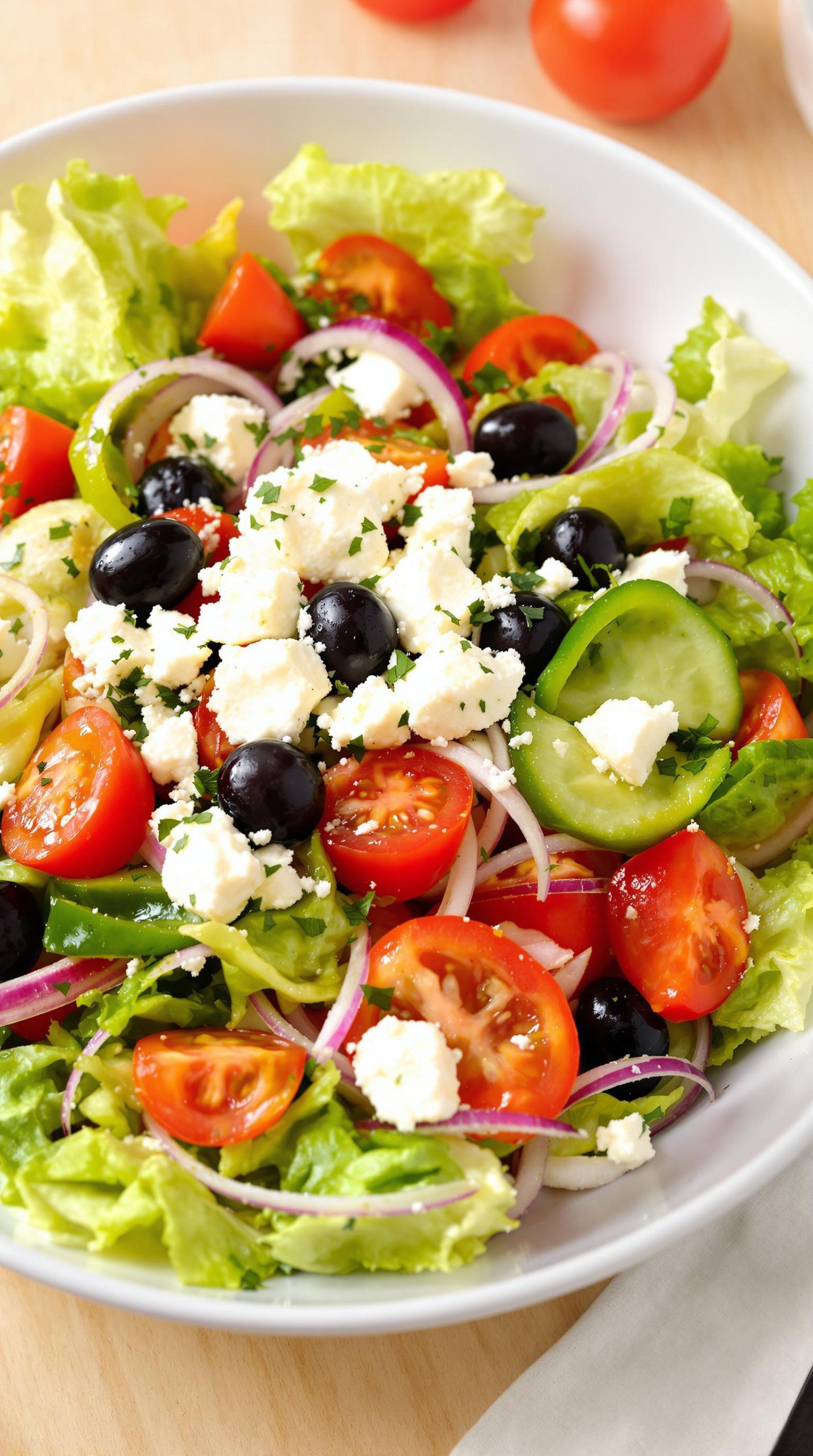 fresh mediterranean greek salad