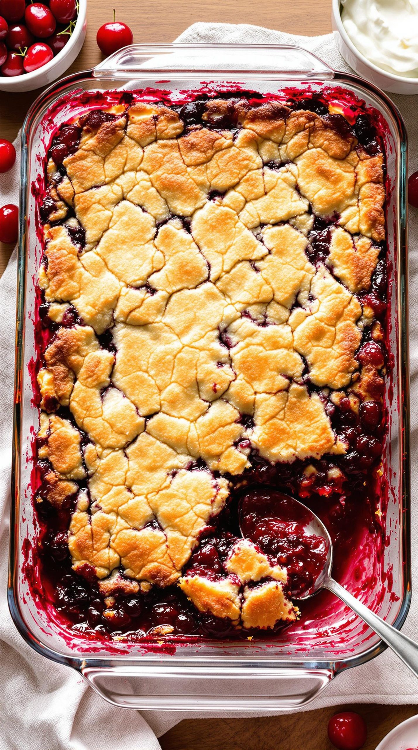 fruit filled easy dump cake