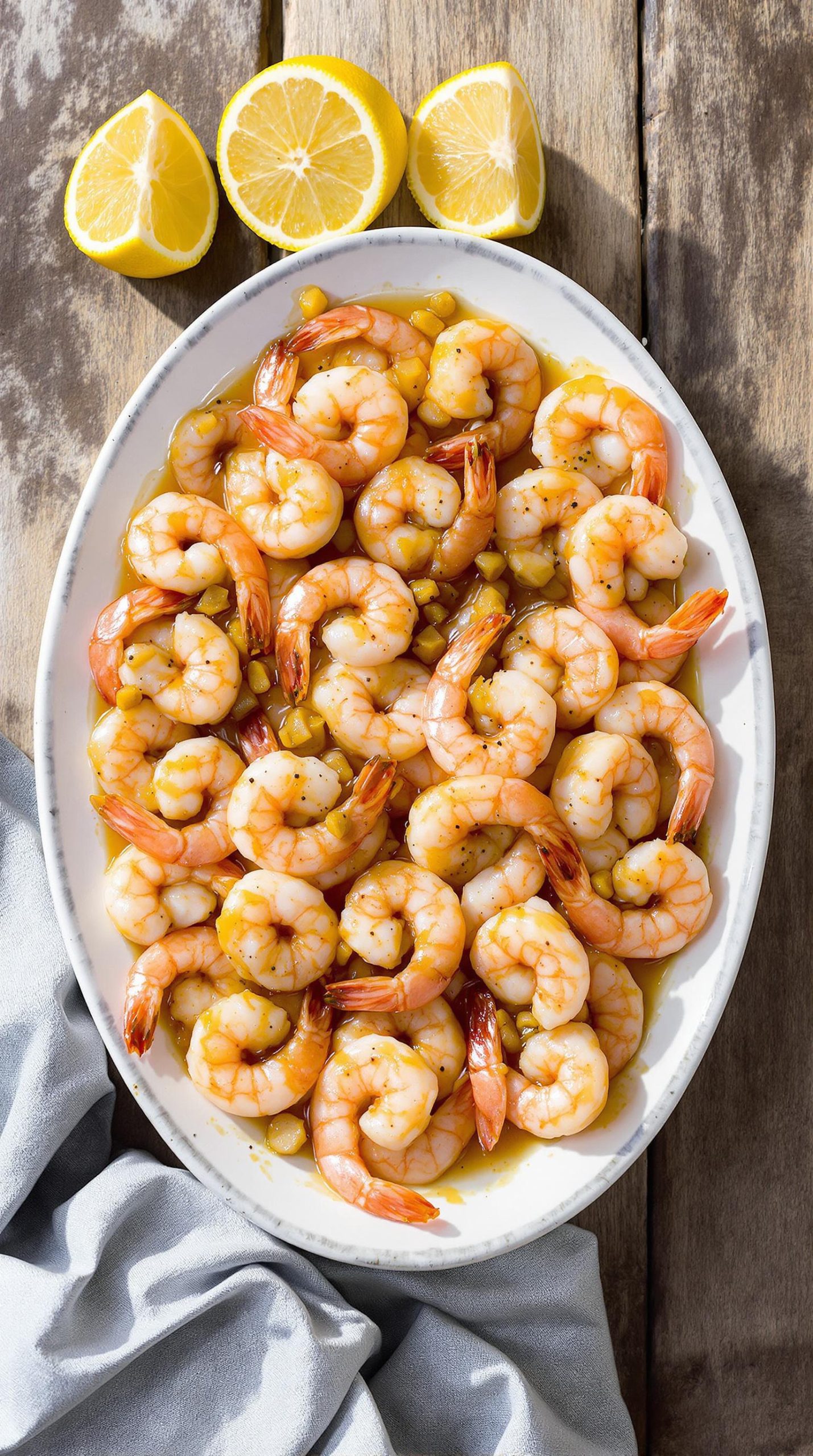 garlic shrimp mediterranean dish