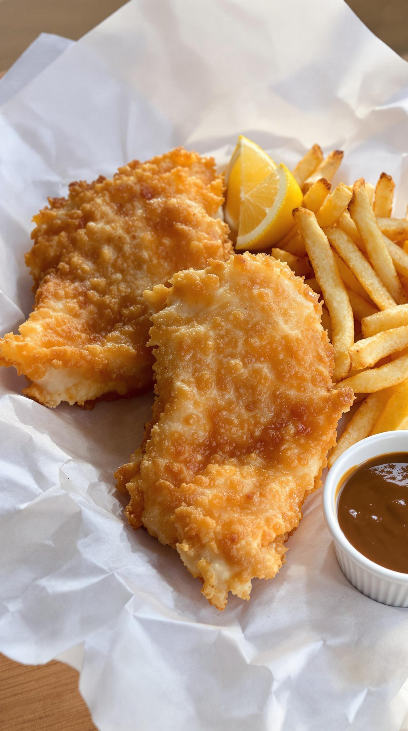 golden crispy fish fillets