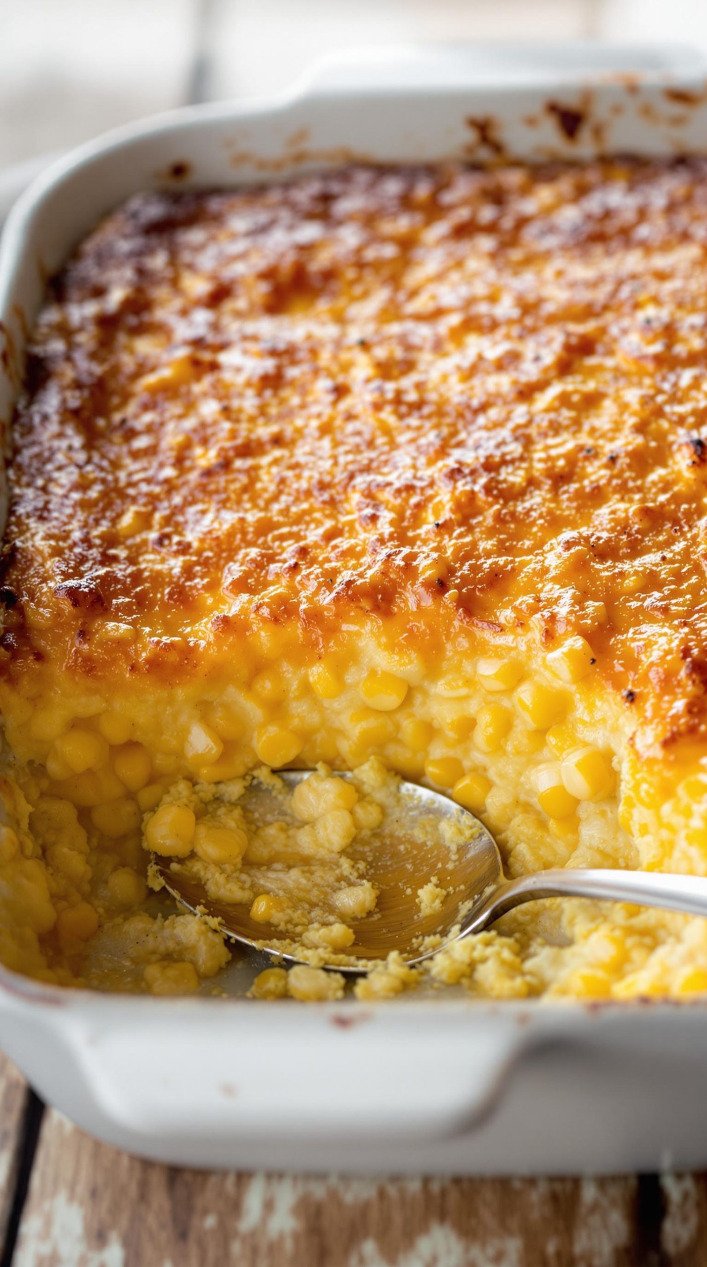 grandma style corn casserole preparation
