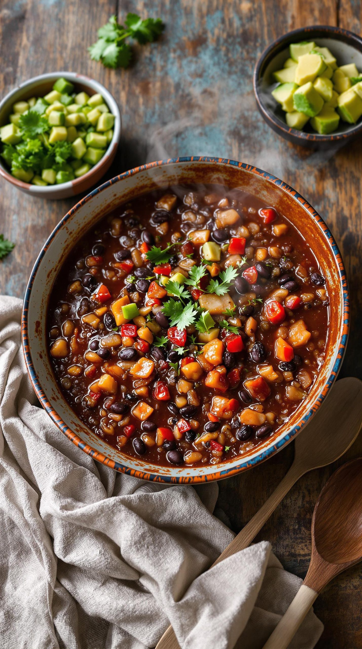 hearty black bean chili