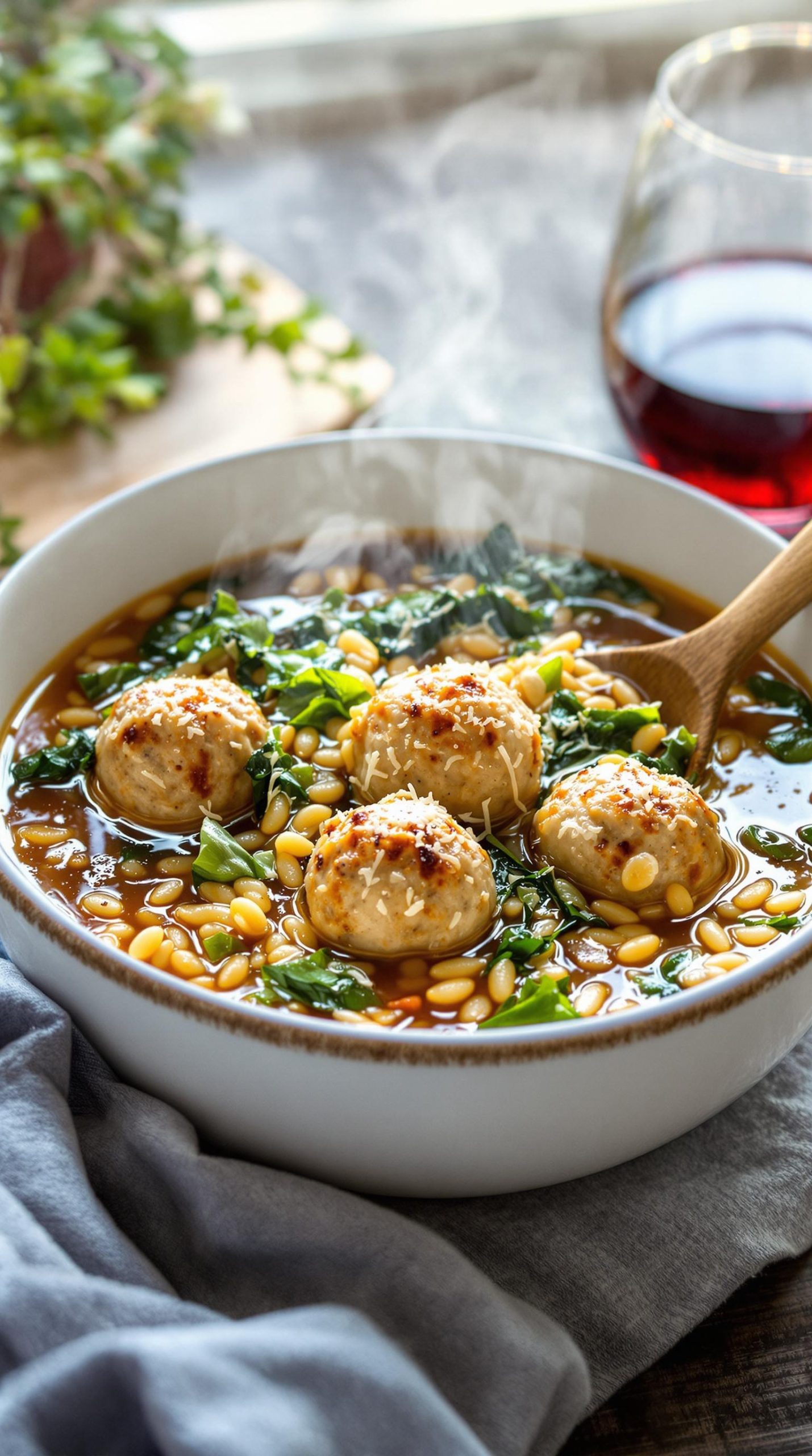 hearty italian meatball soup