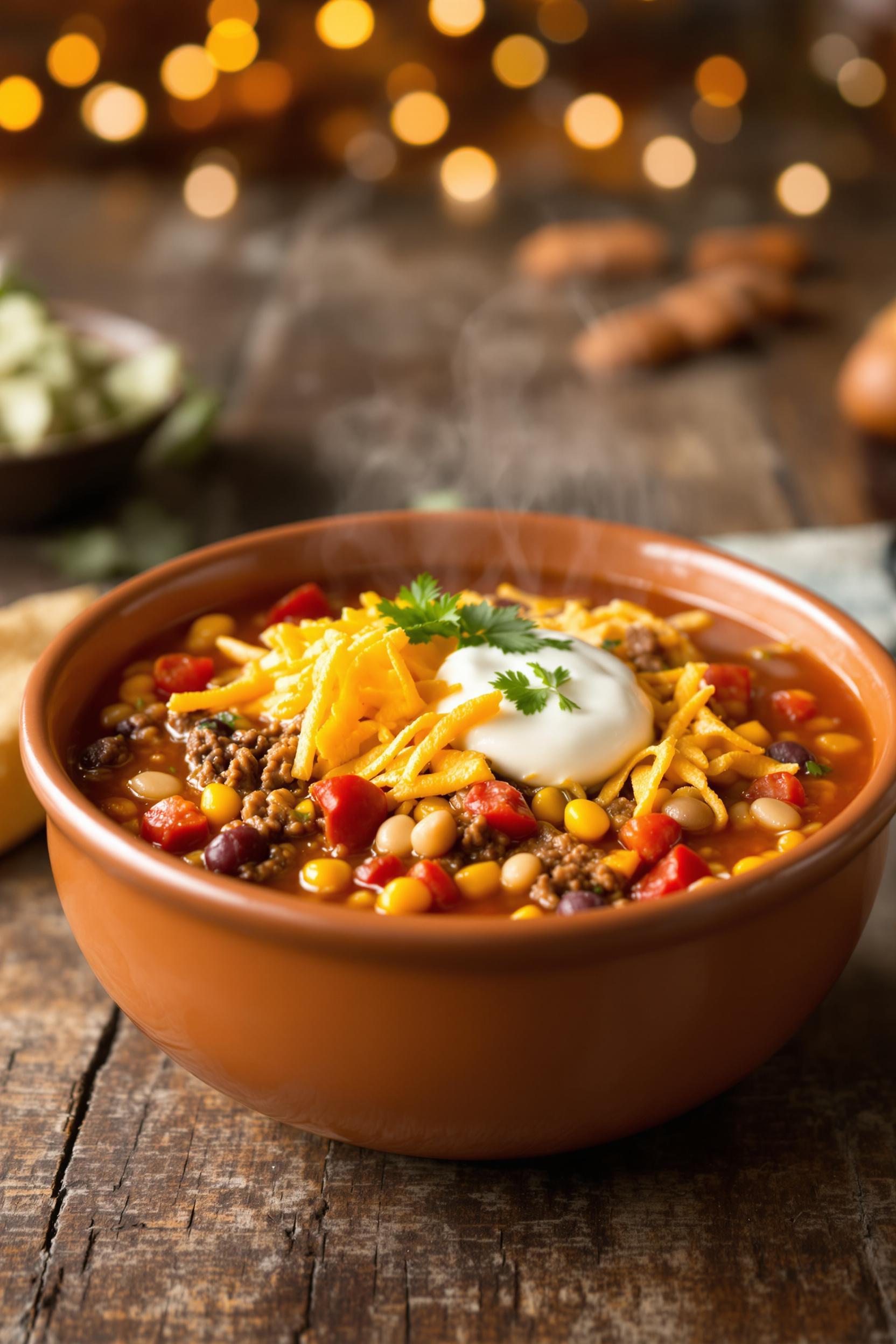 hearty ranch taco soup