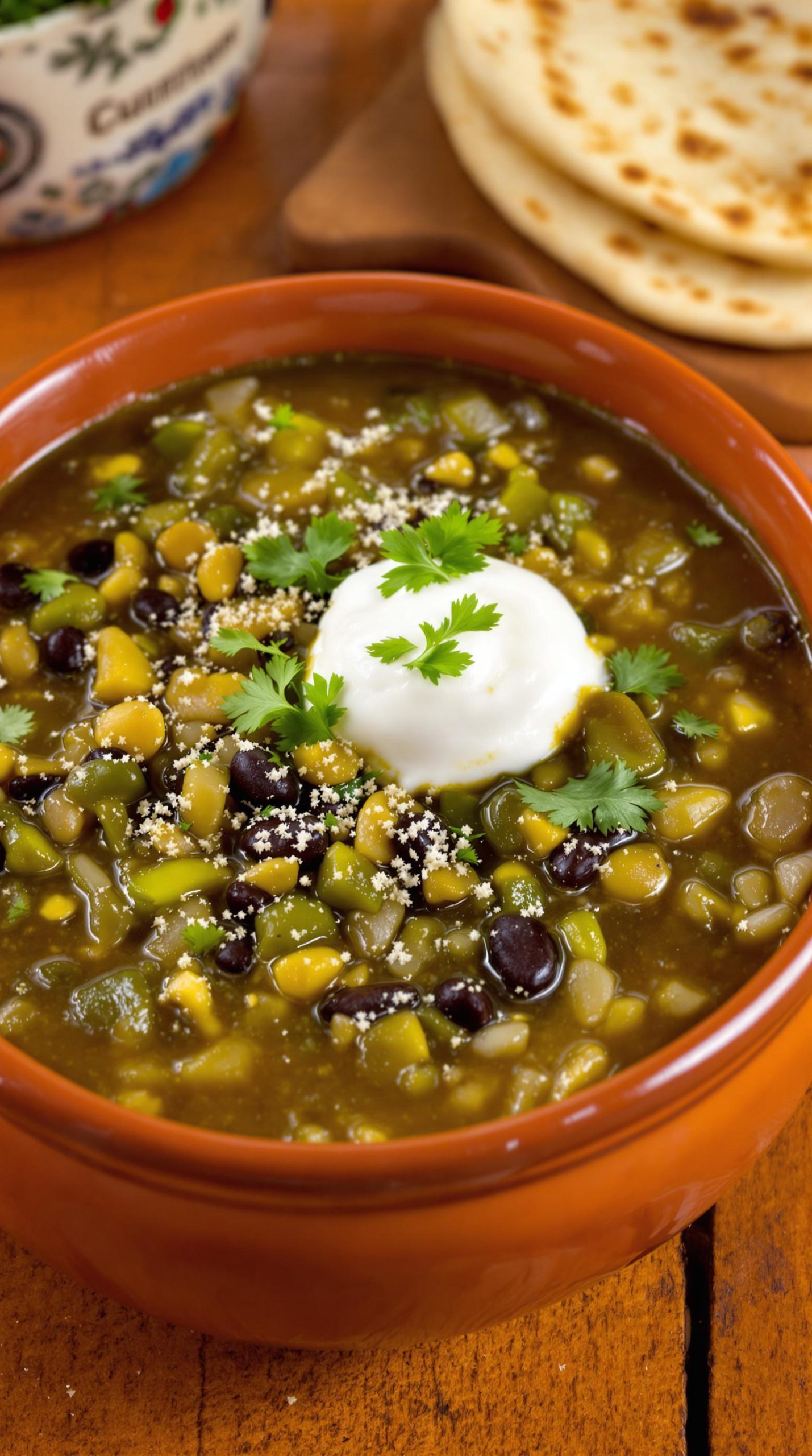 hearty southwest green chili