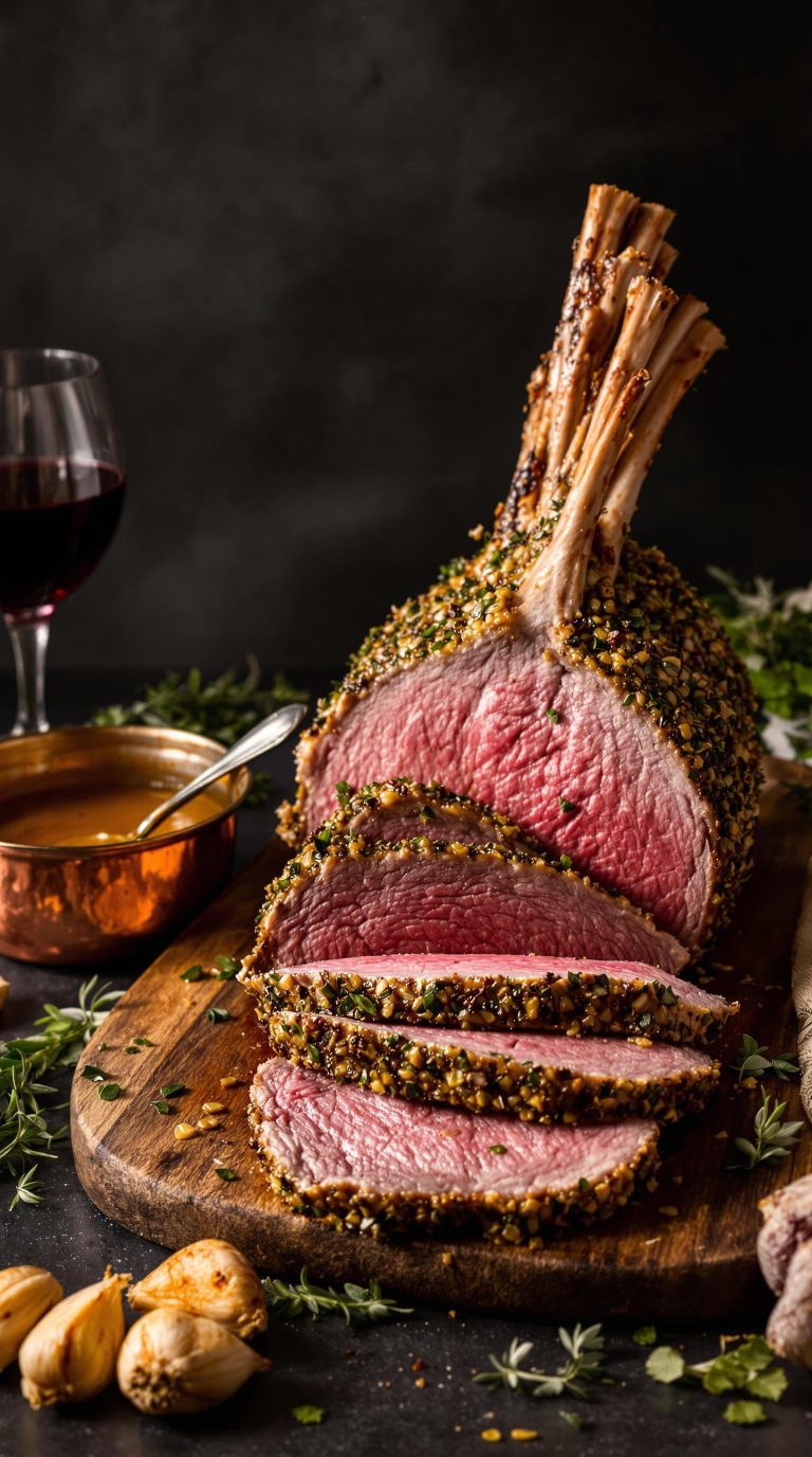 herb crusted leg lamb
