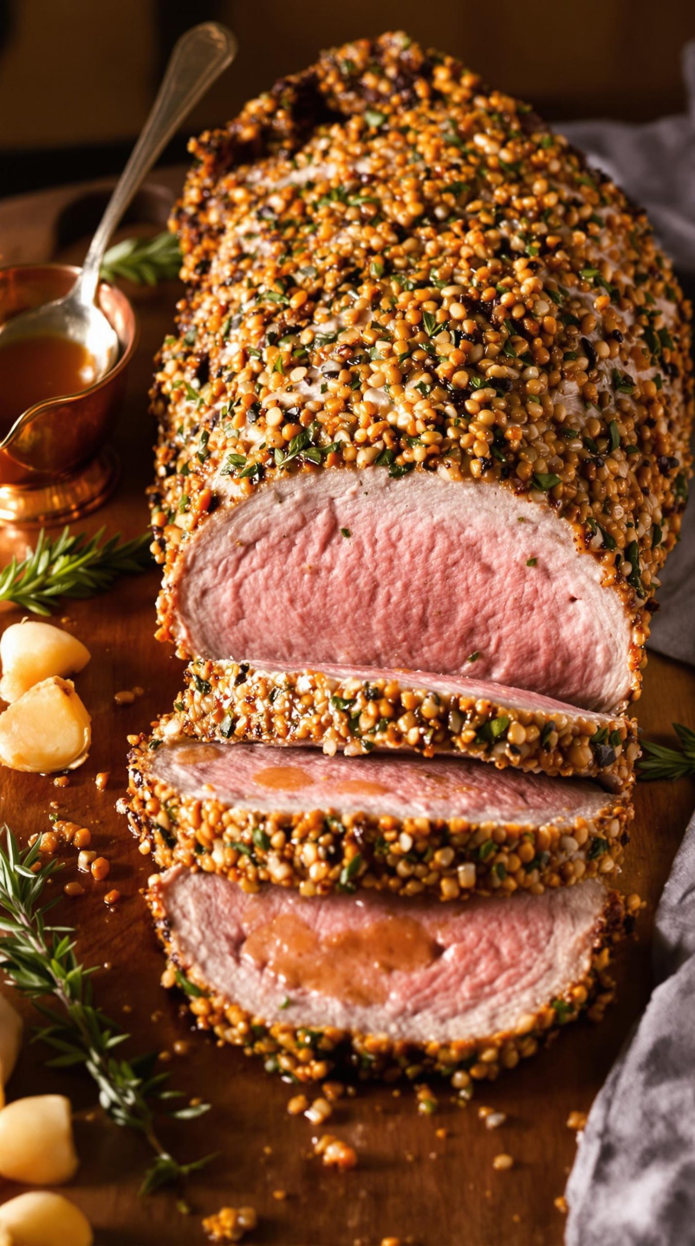 herb crusted leg preparation