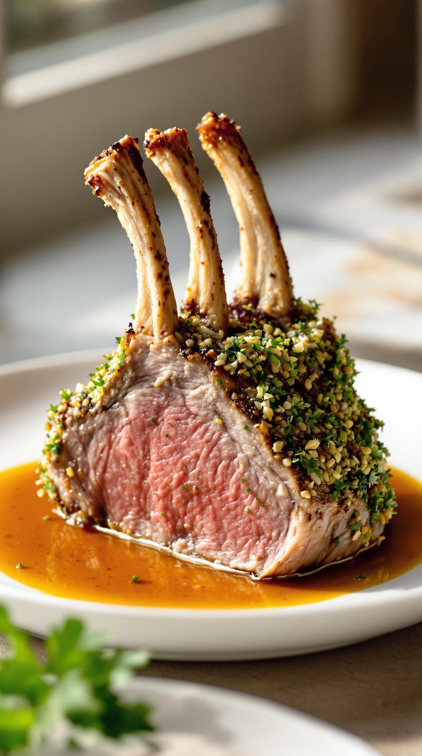 herb crusted rack of lamb