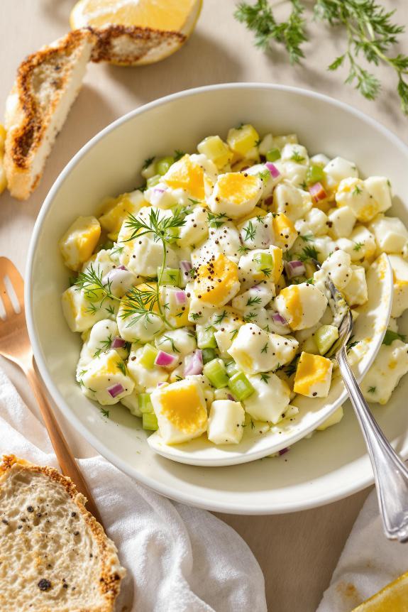 herb infused egg salad