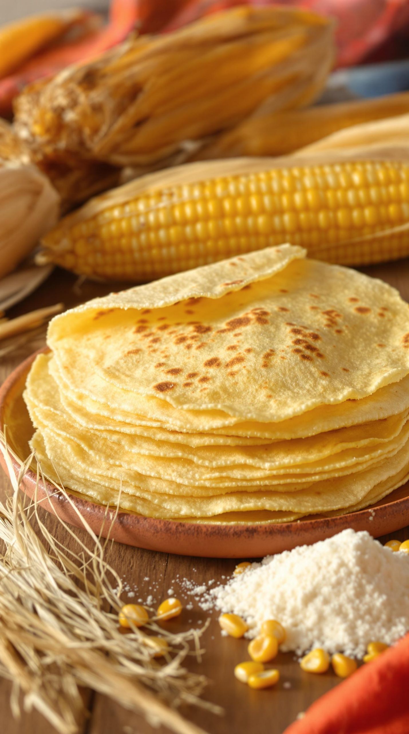 homemade authentic corn tortillas