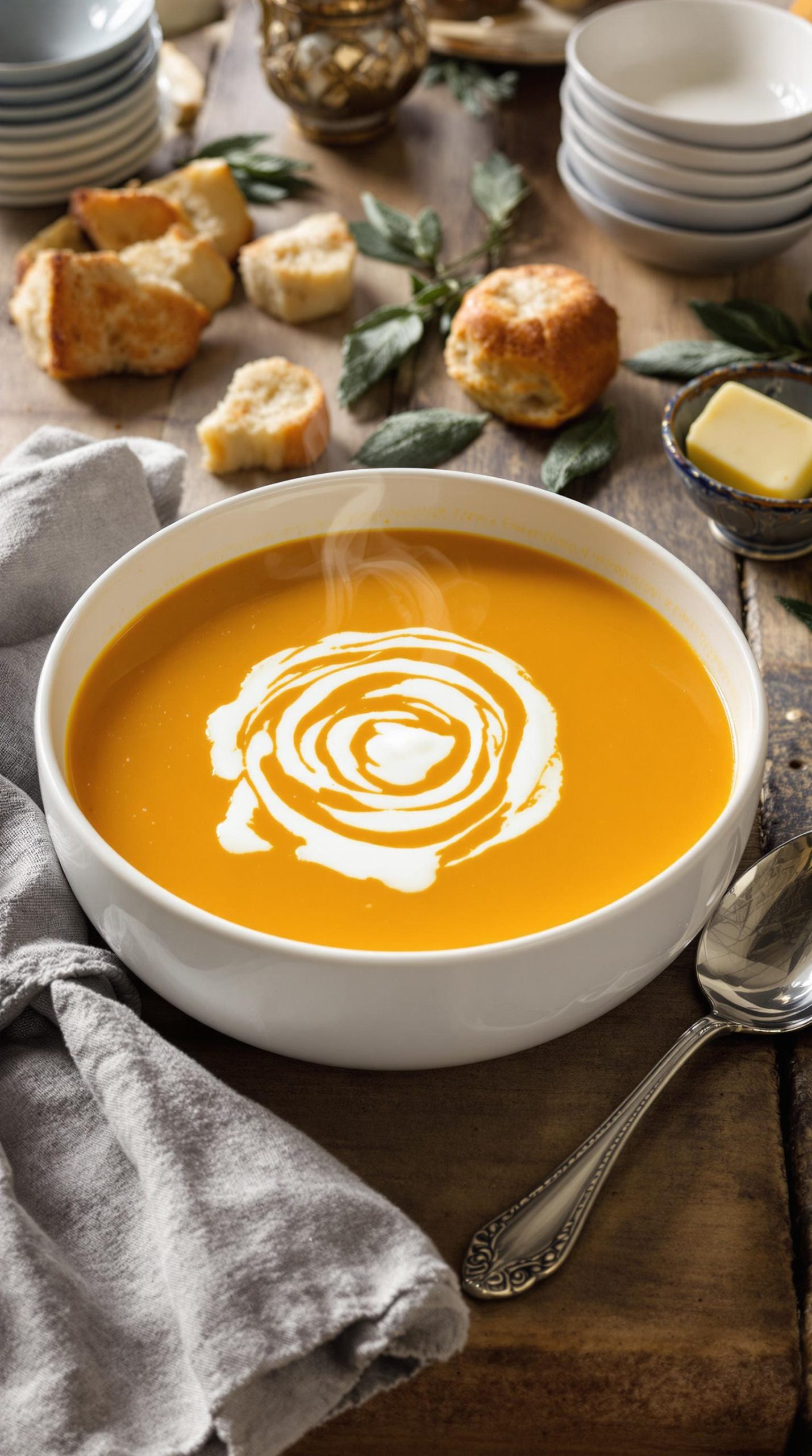 homemade butternut squash soup
