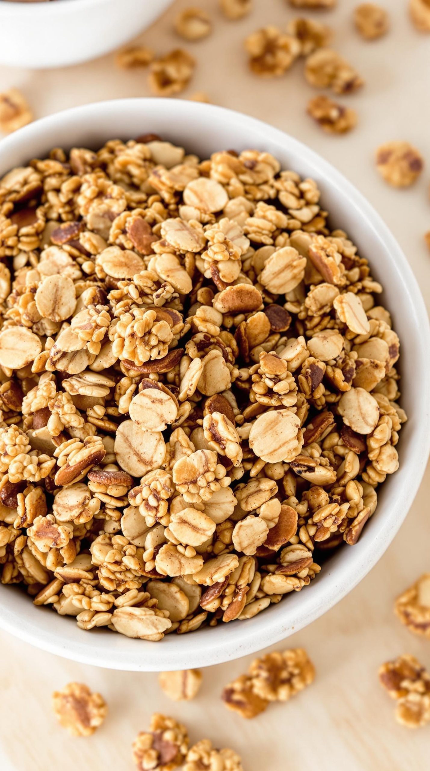 homemade cinnamon flax granola