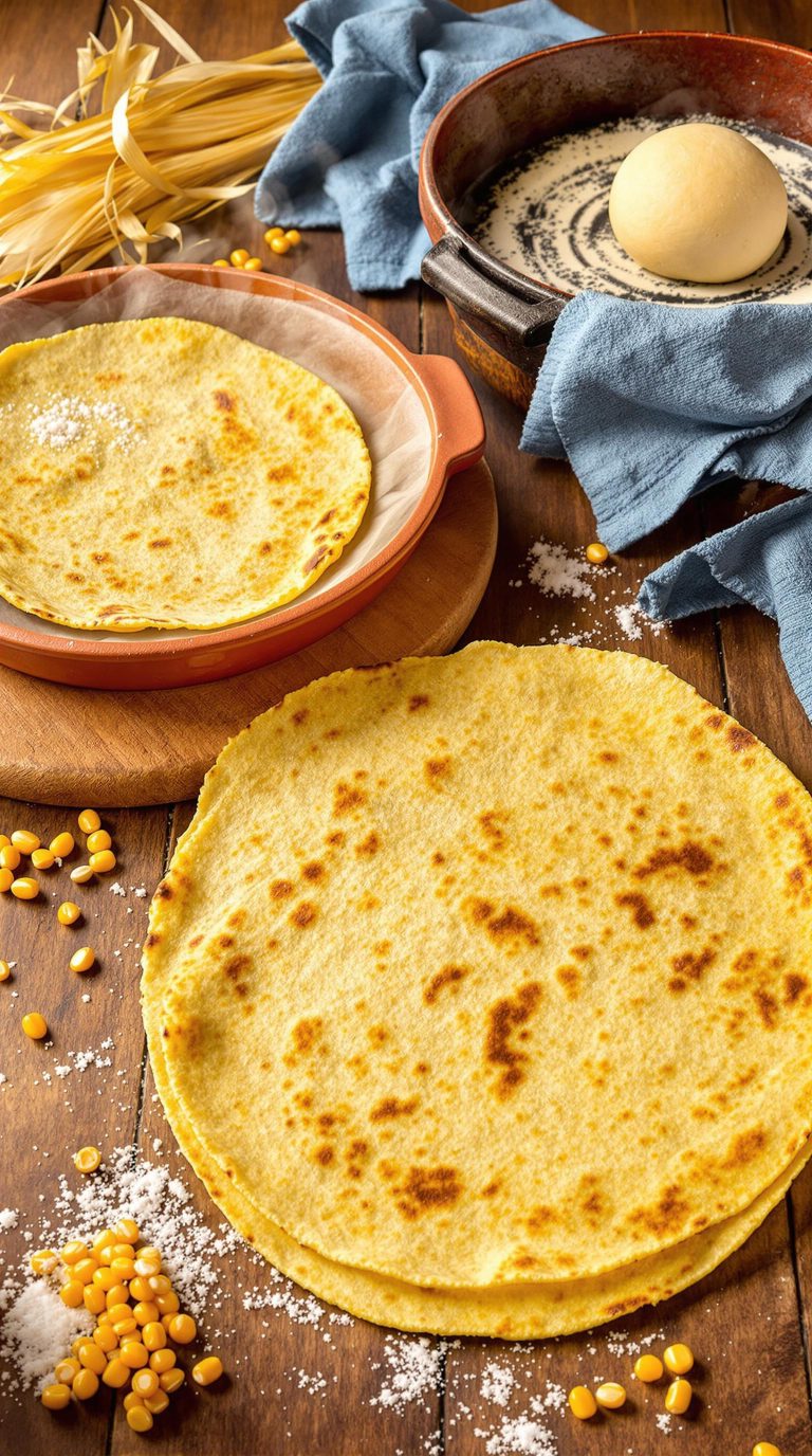 homemade mexican corn tortillas