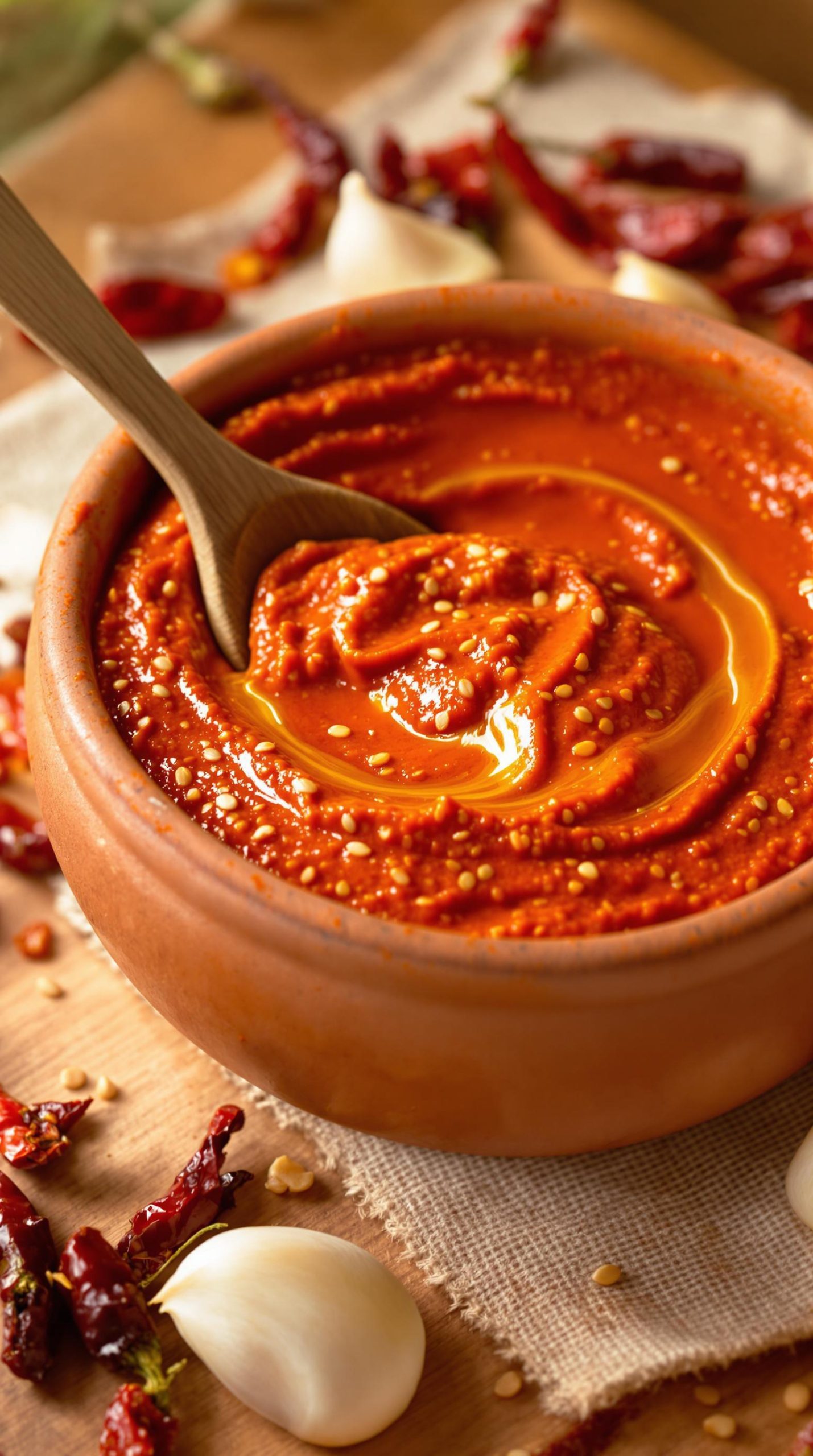 homemade spicy moroccan harissa