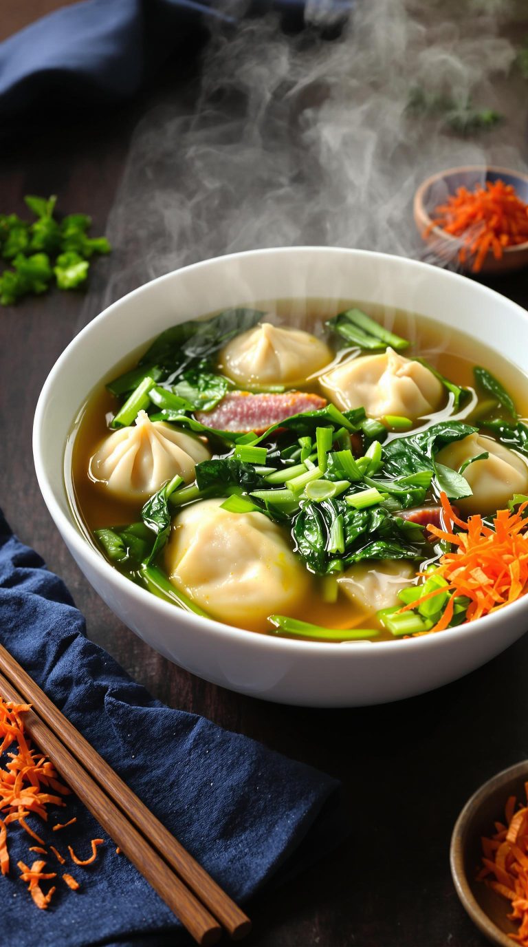 homemade wonton soup recipe