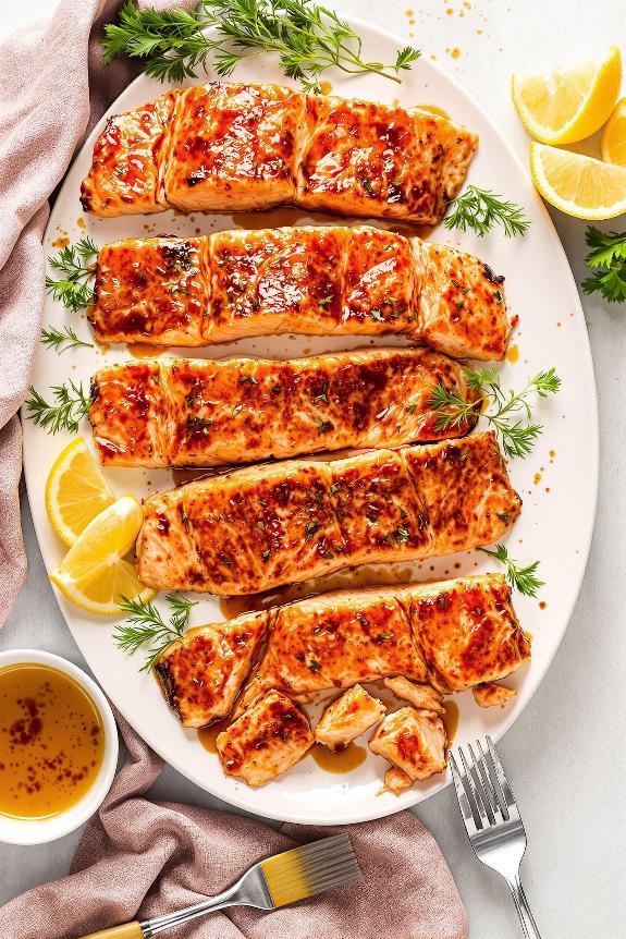 honey glazed salmon with spice