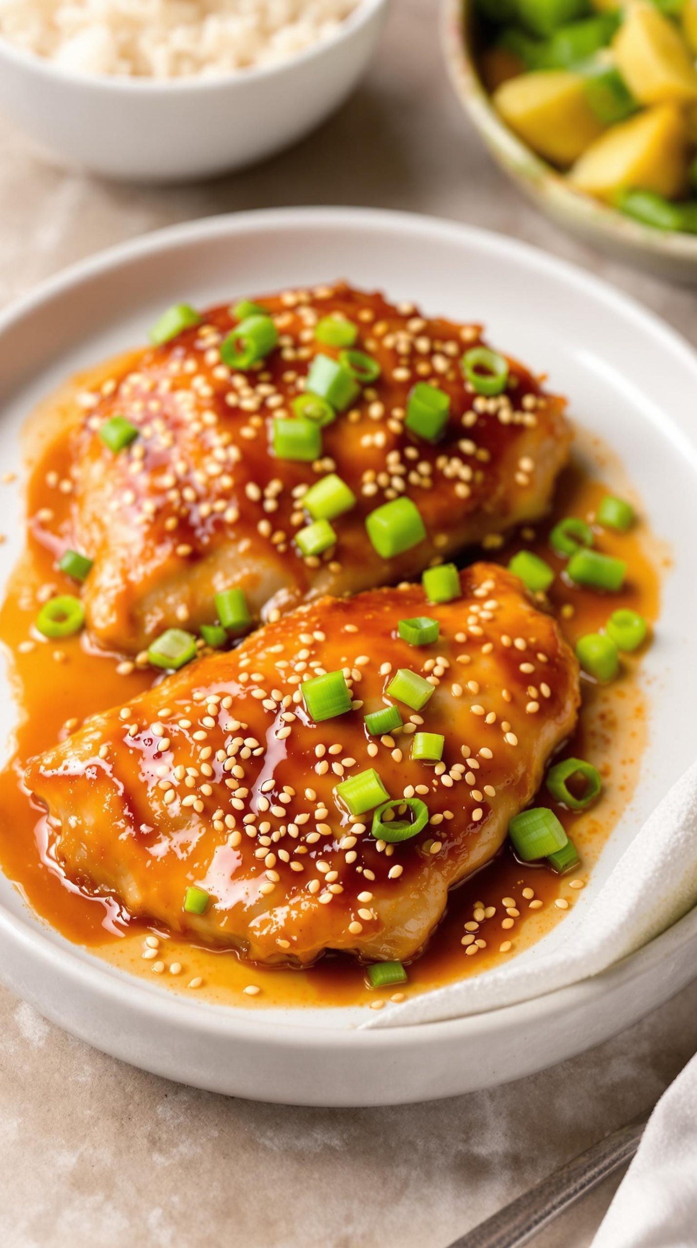 honey mustard sesame chicken