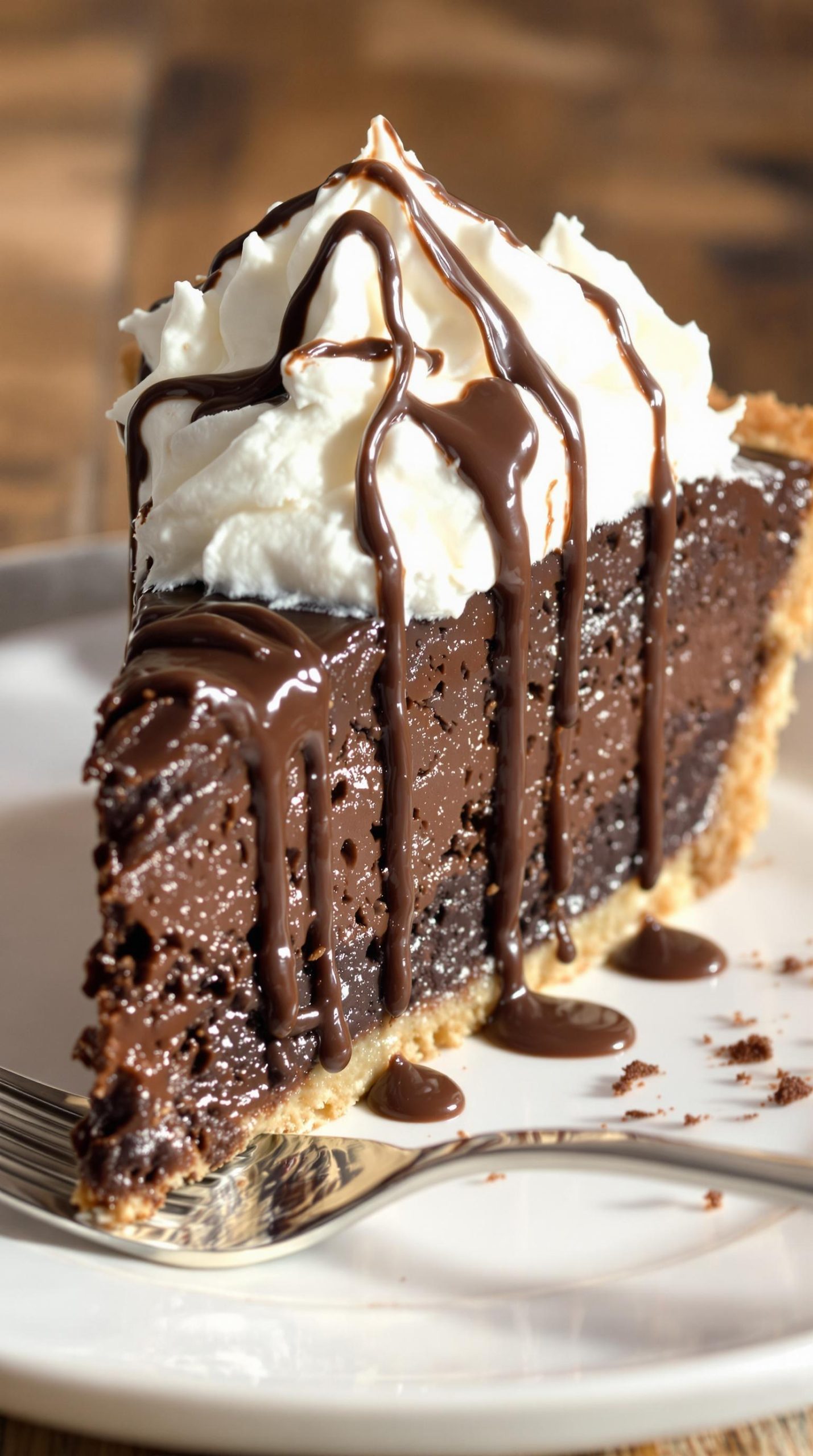 indulgent chocolate fudge pie