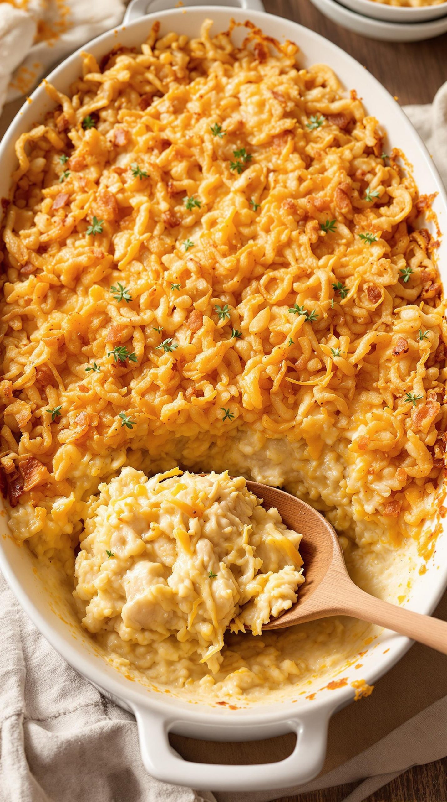 layered chicken tetrazzini delight