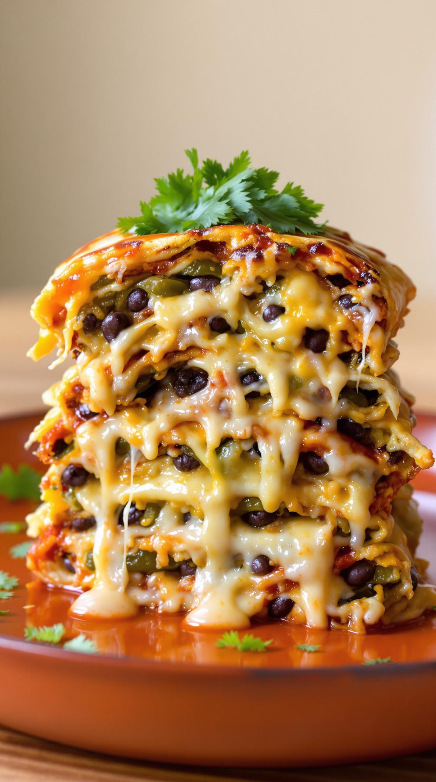 layered crock pot enchiladas