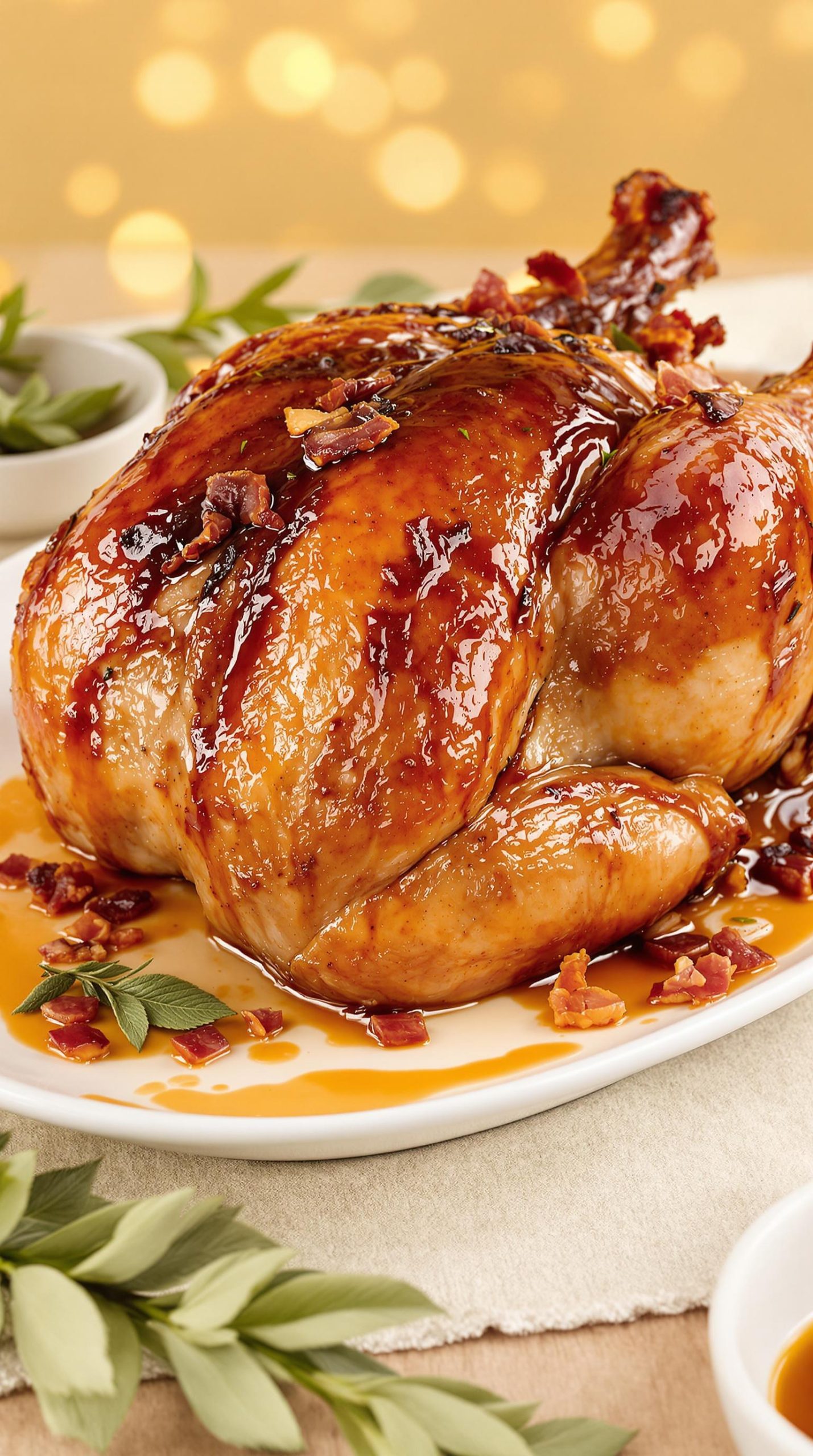 maple glazed roasted turkey