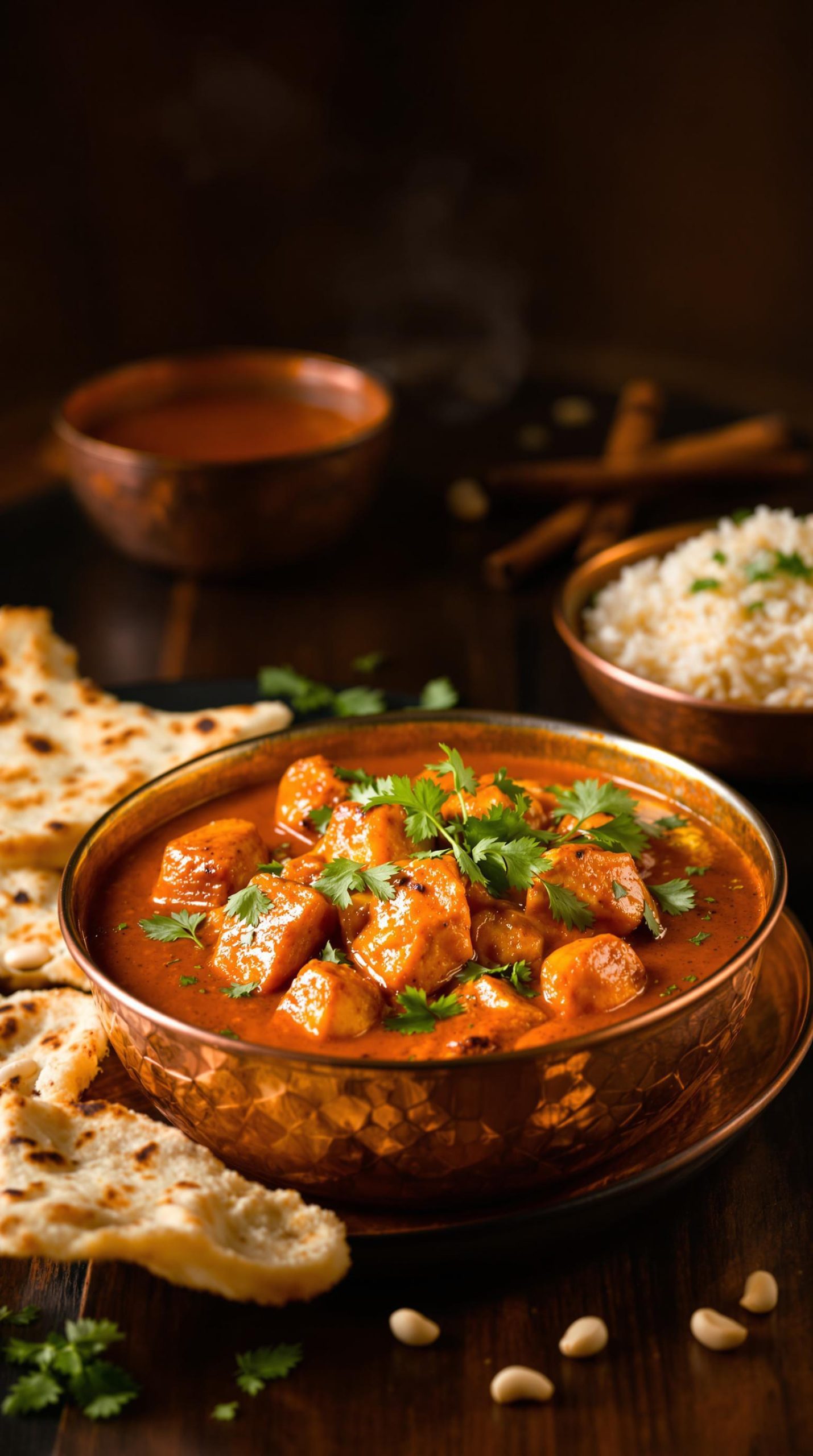 marinated chicken with creamy sauce