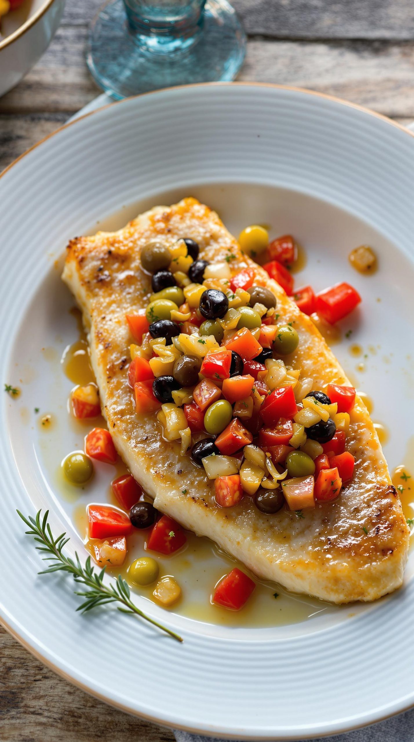 mediterranean baked swordfish recipe