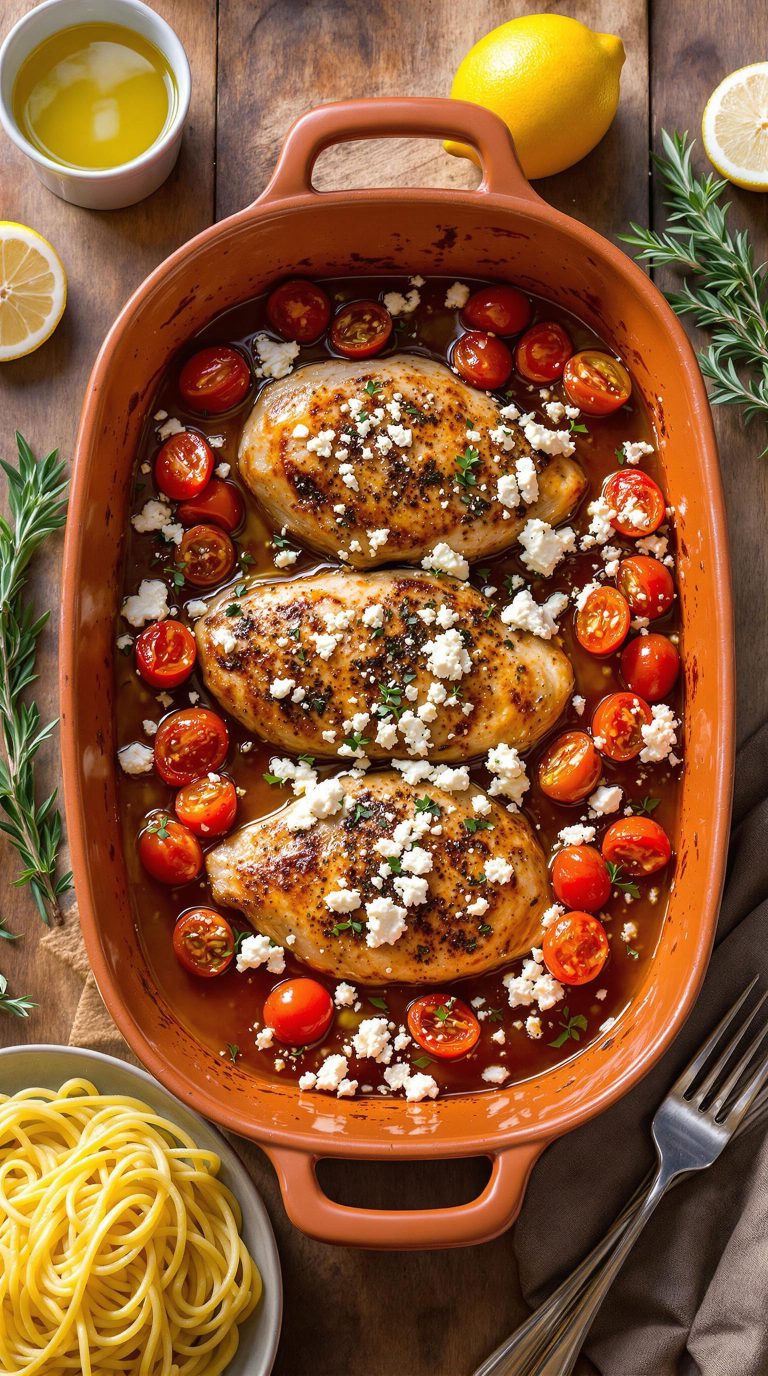 mediterranean chicken with feta
