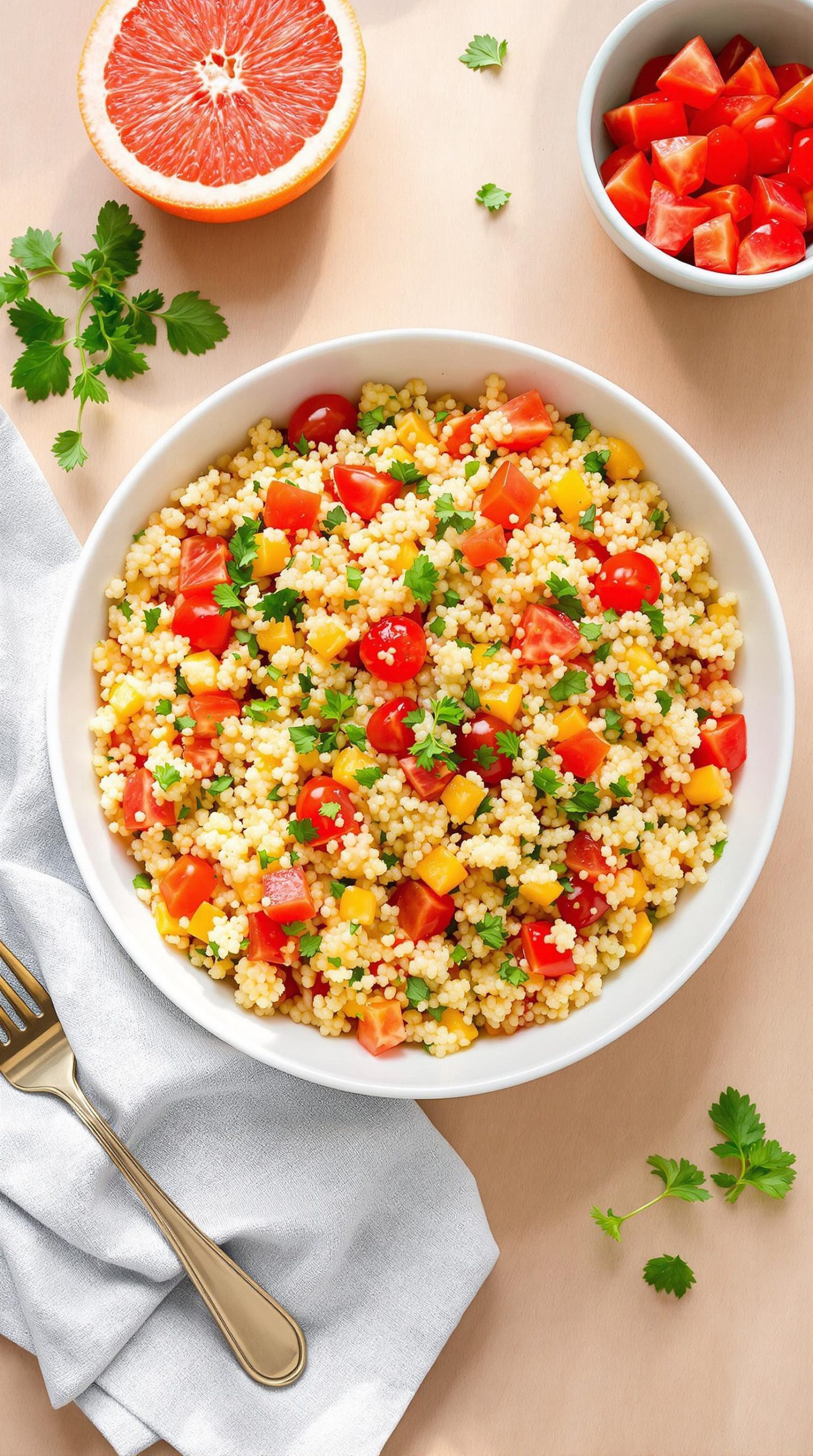 mediterranean grapefruit couscous recipe