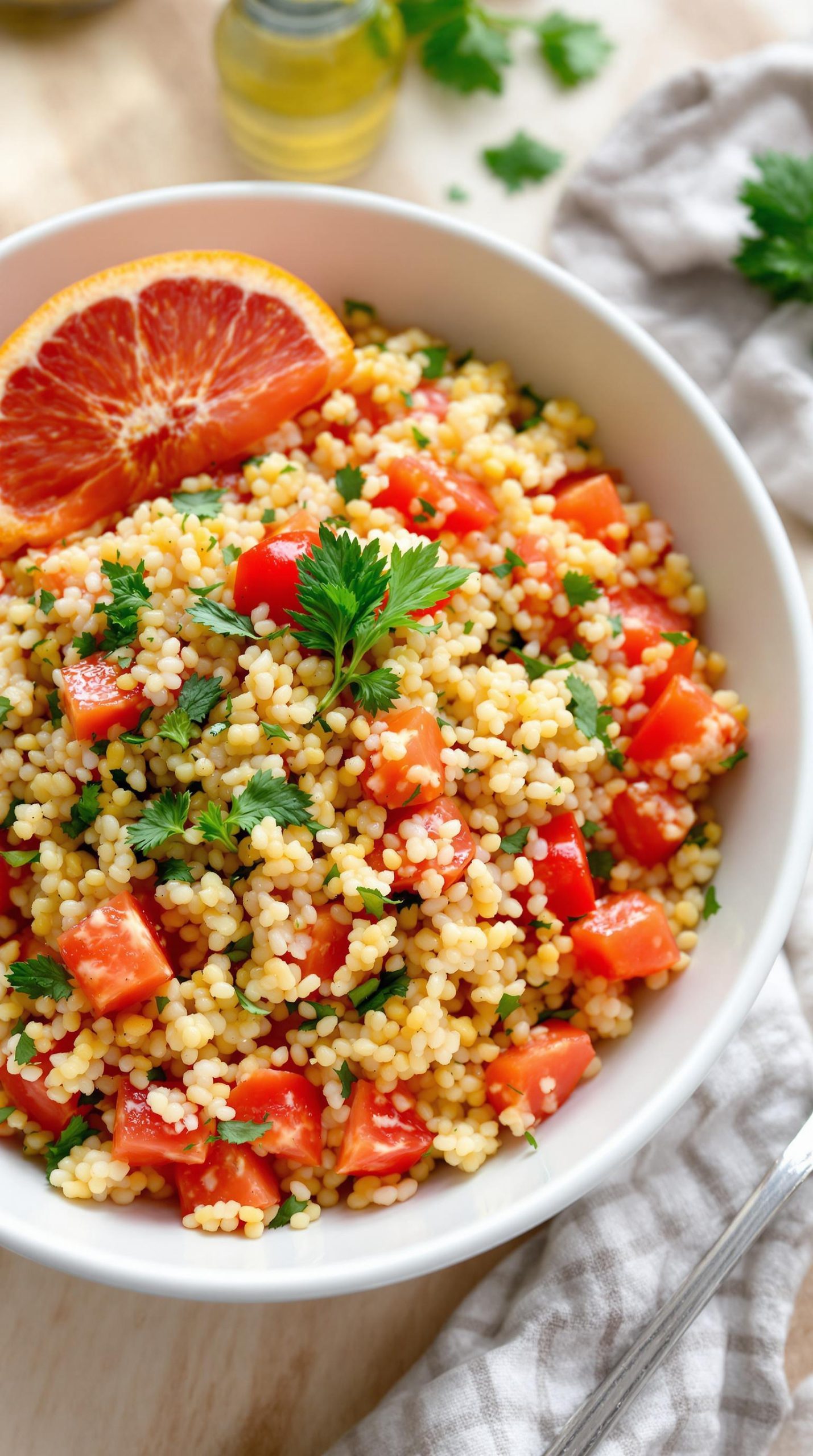mediterranean grapefruit couscous recipe