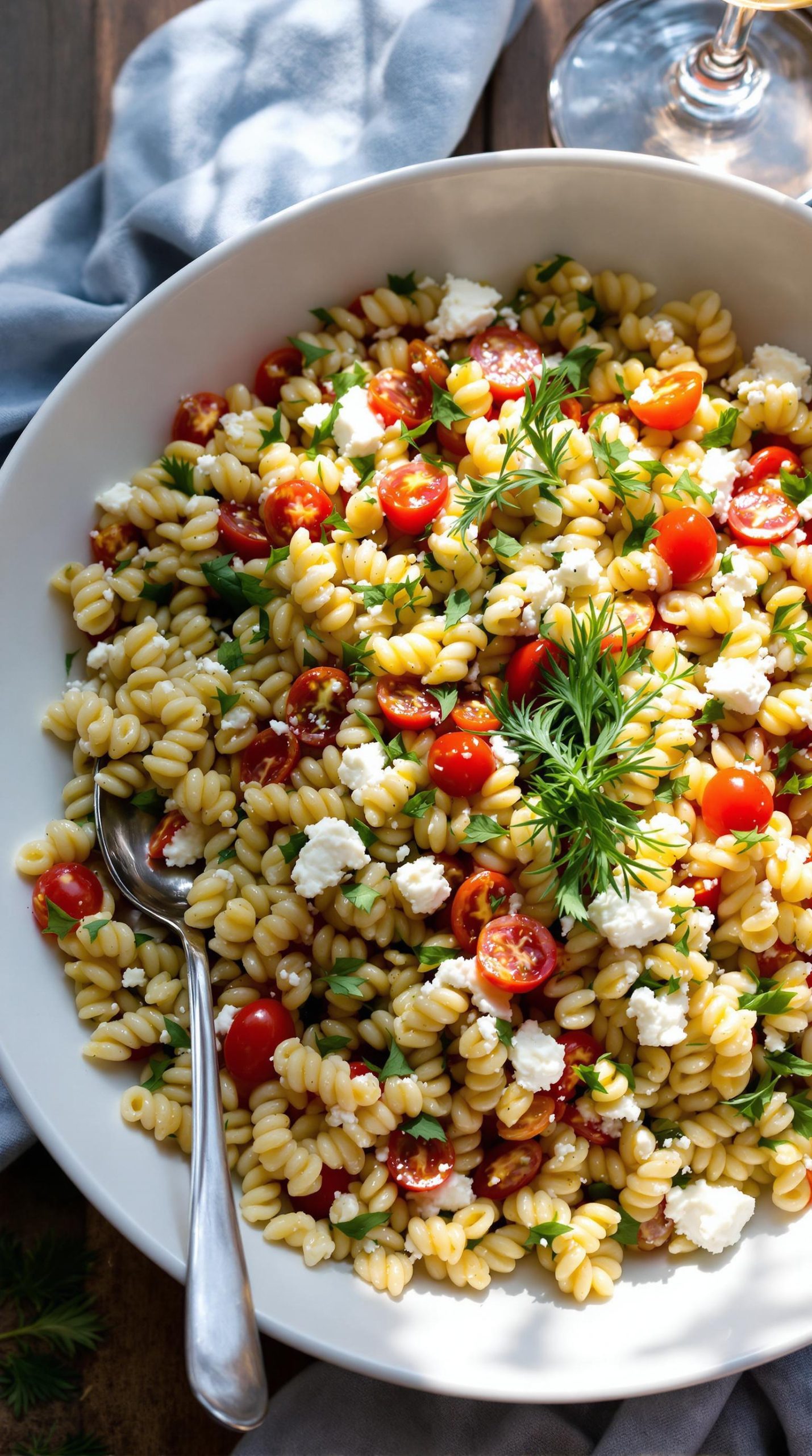mediterranean orzo feta salad