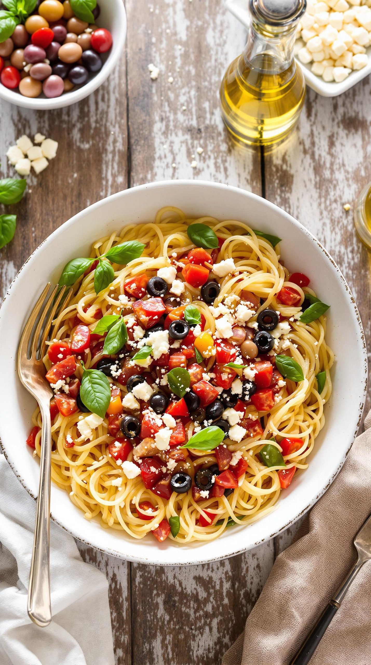 mediterranean spaghetti squash dish