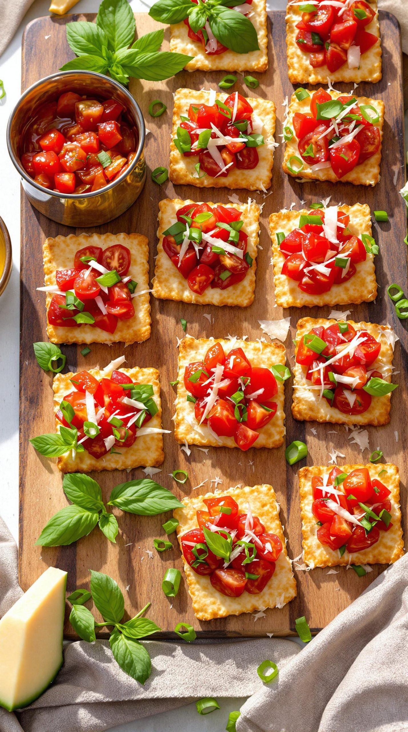 mediterranean triscuit bruschetta recipe