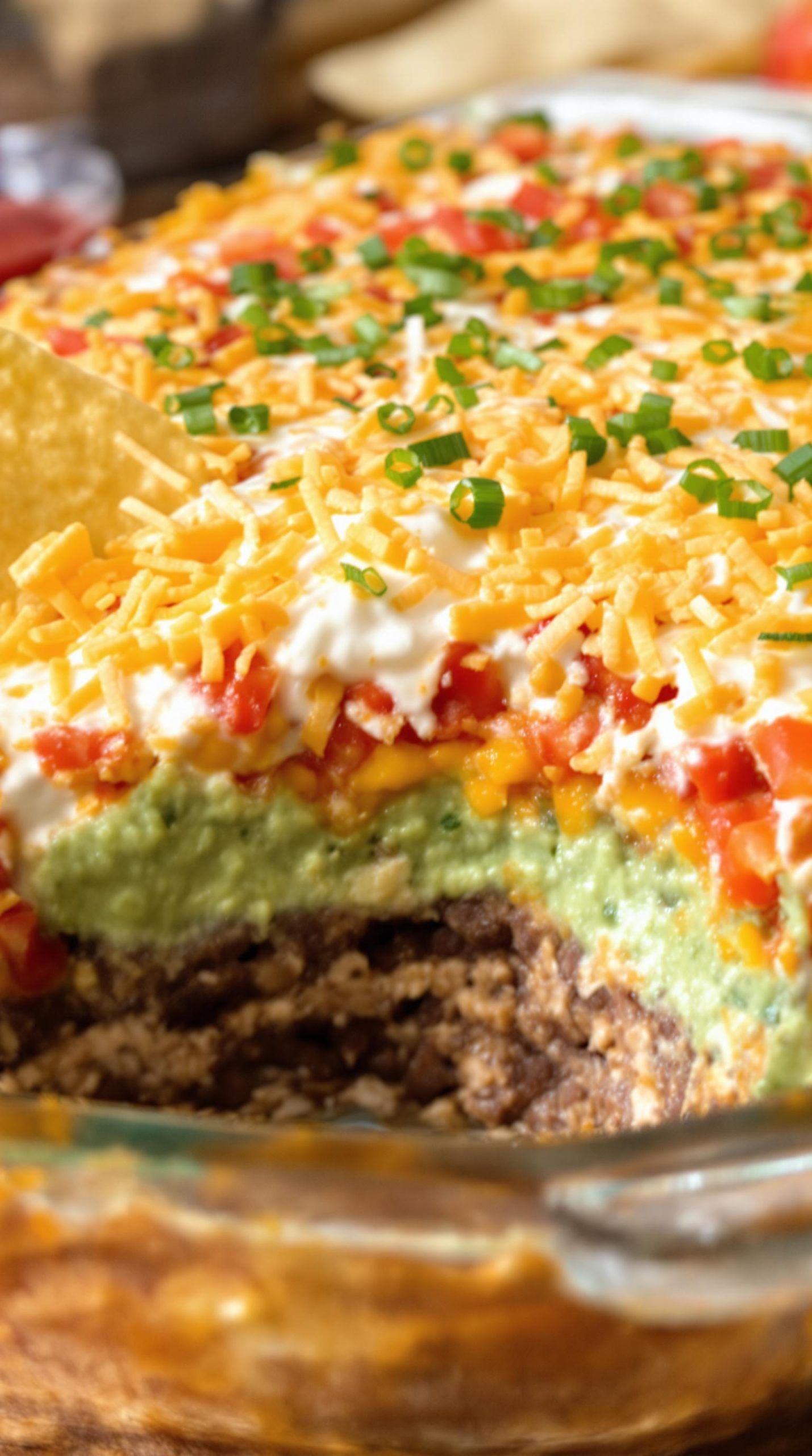 mexican style layered dip assembly