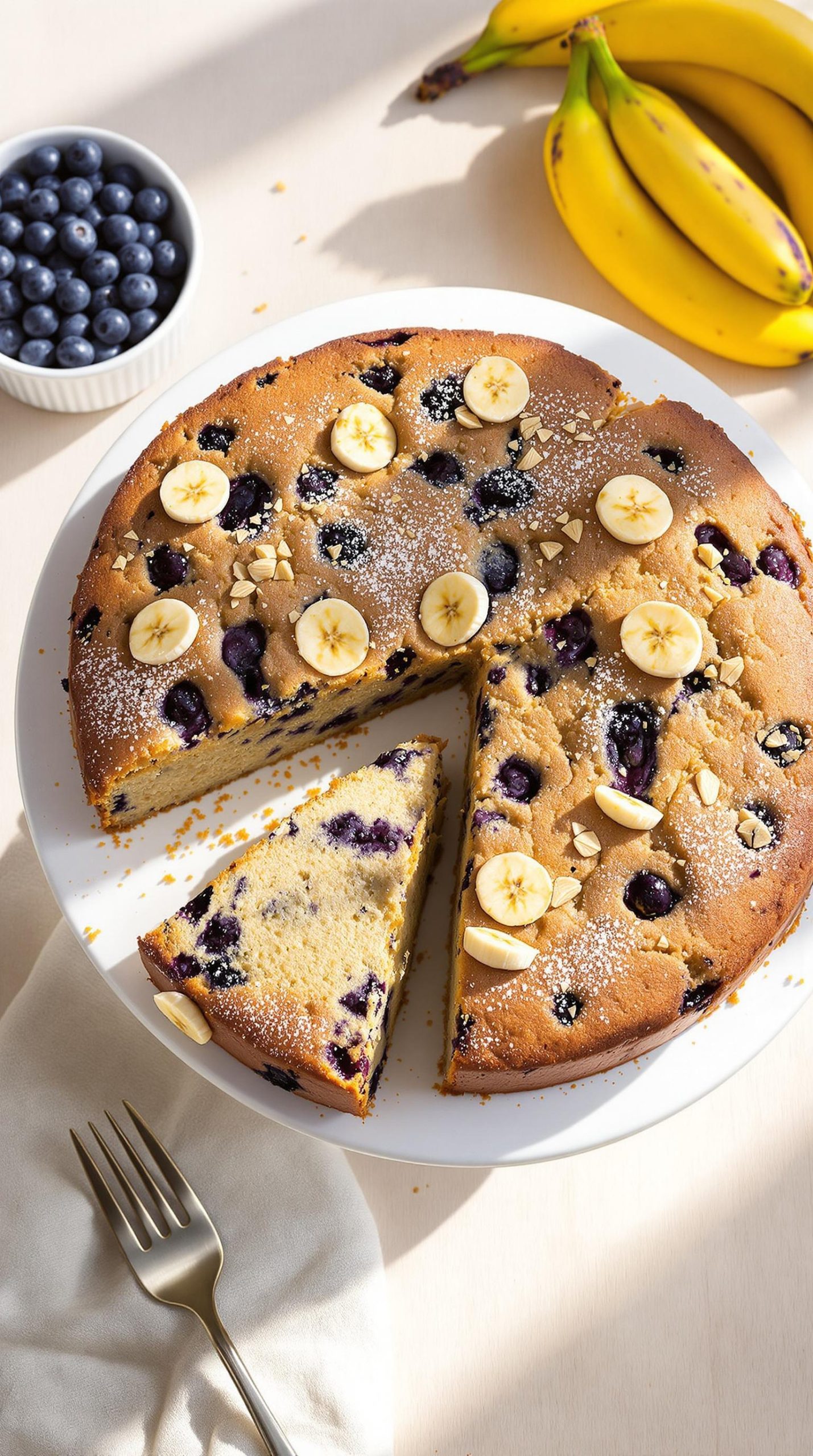 moist banana wheat cake