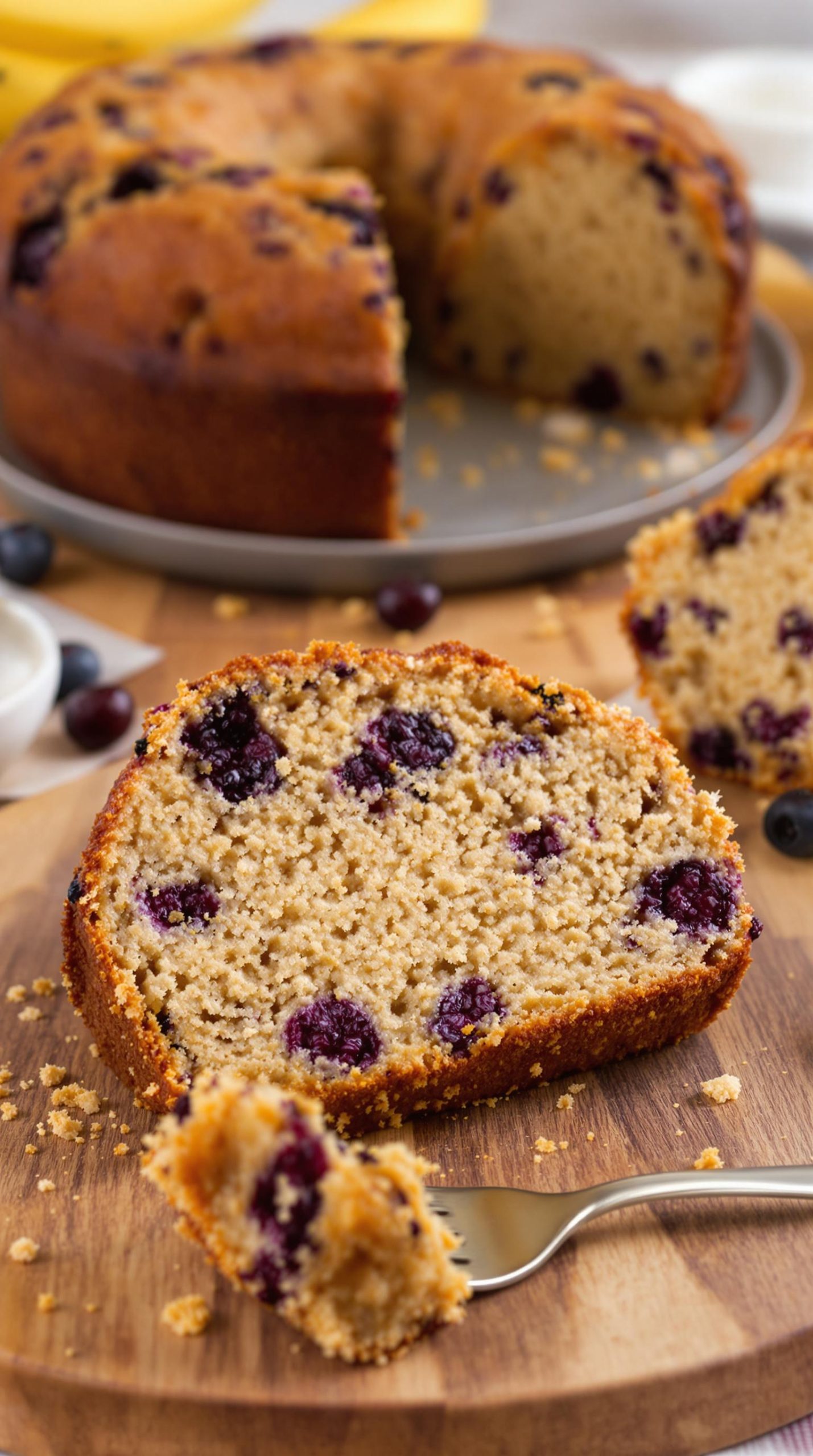 moist banana wheat cake