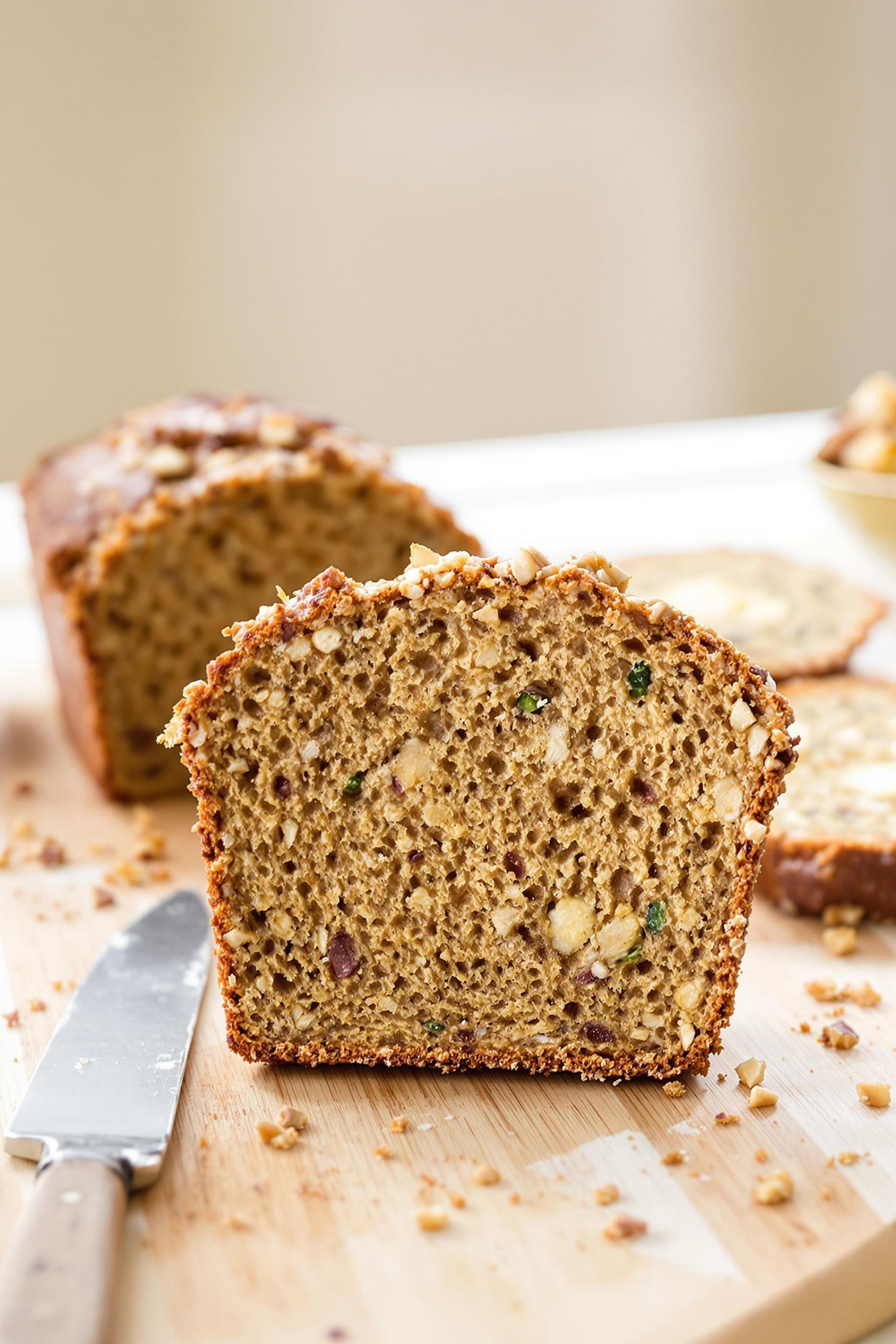 moist spiced zucchini bread baking